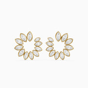 Melissa Marquise Lab Grown Diamond Front to Back Hoop Earrings