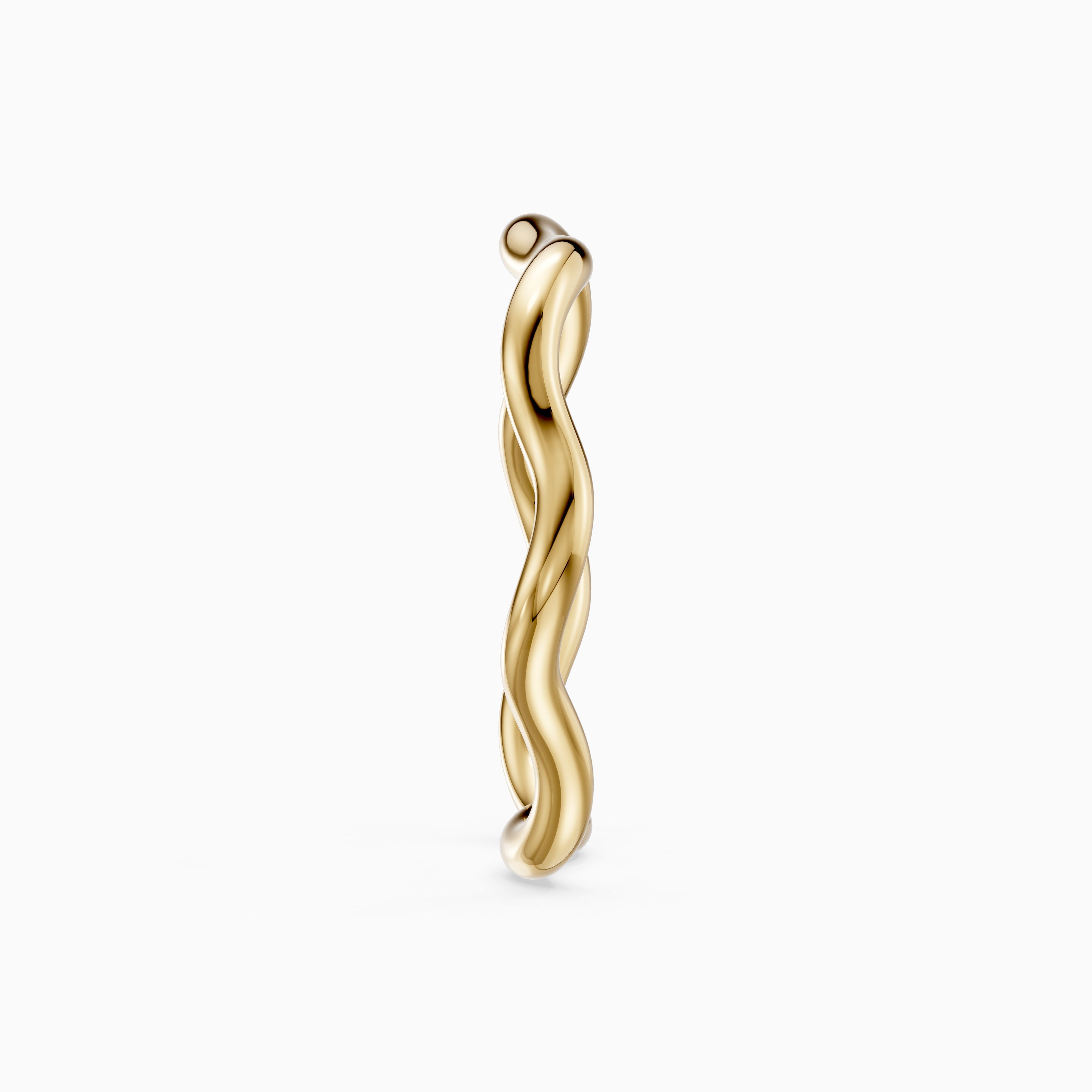 Hadley Organic Wave Plain Wedding Band