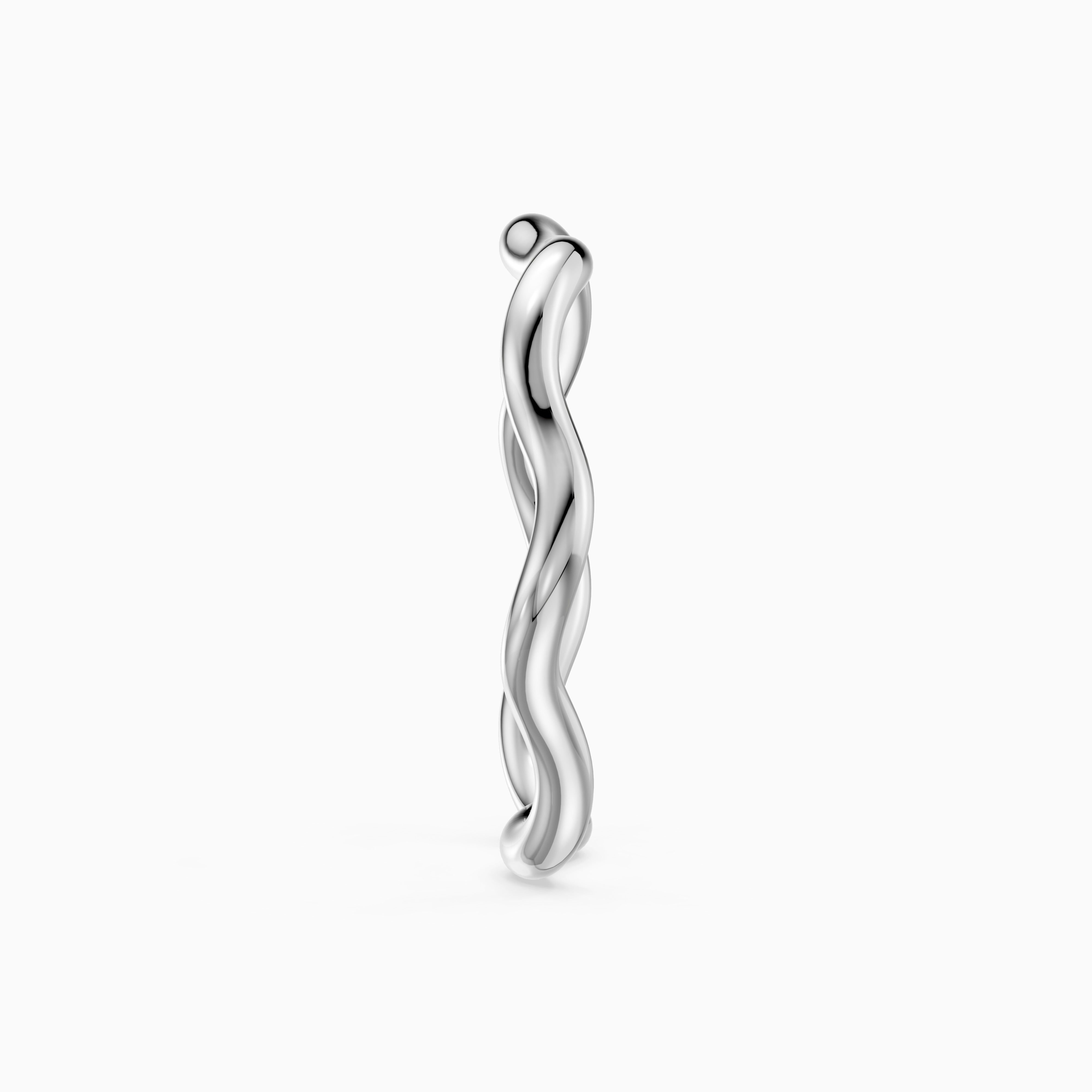 Hadley Organic Wave Plain Wedding Band