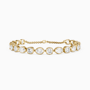 Jeren Cushion and Oval Shape Lab Grown Diamond Tennis Bracelet