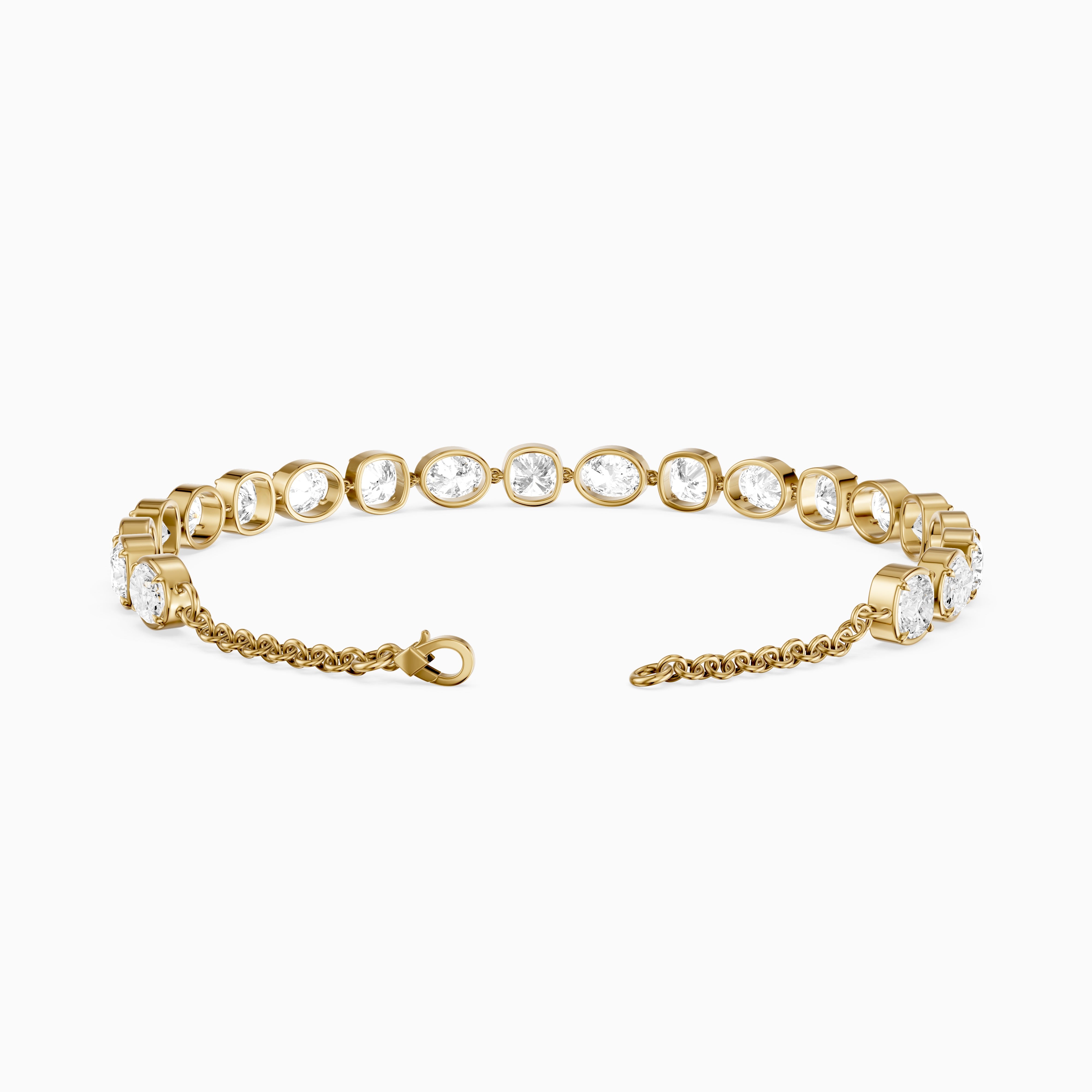 Jeren Cushion and Oval Shape Lab Grown Diamond Tennis Bracelet