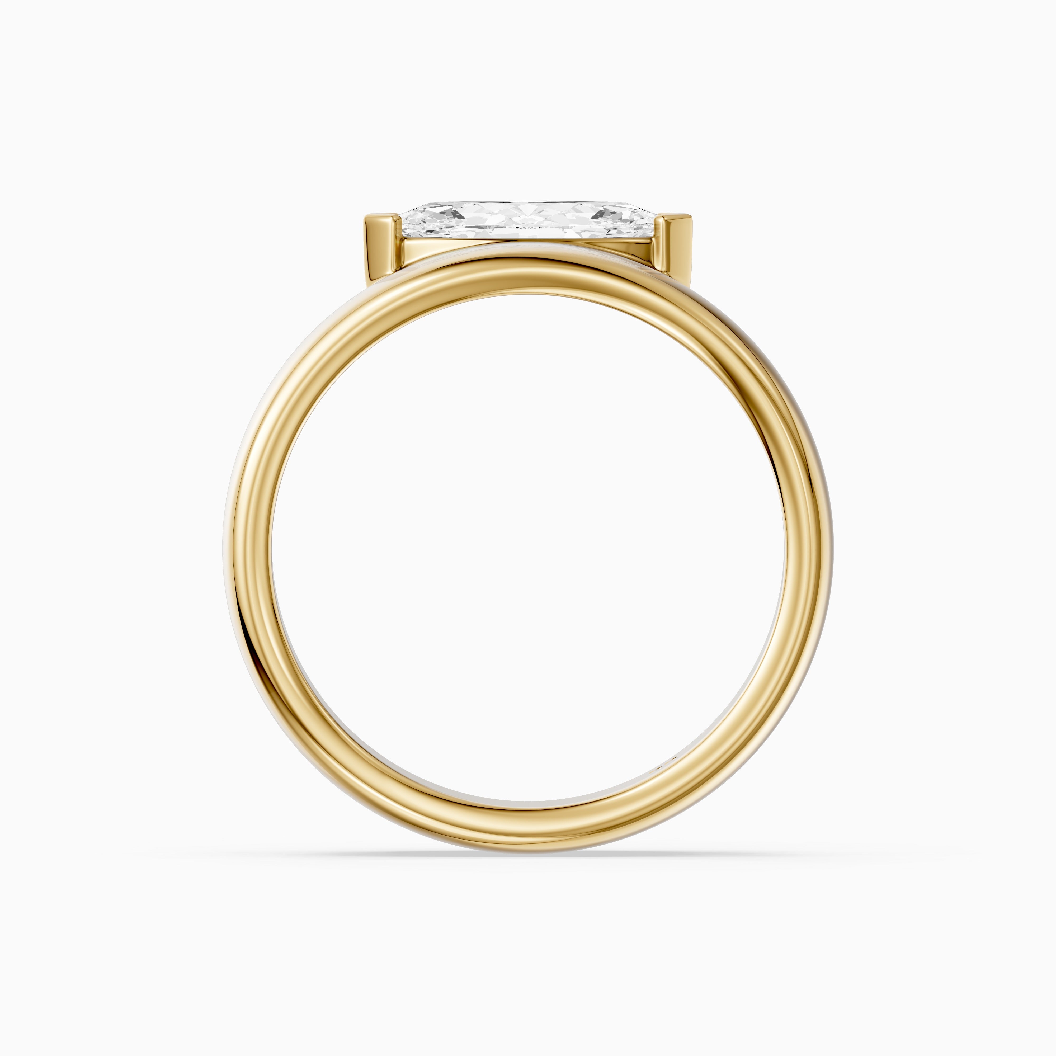 Rossella Marquise Cut Lab Diamond Solitaire Cigar Band
