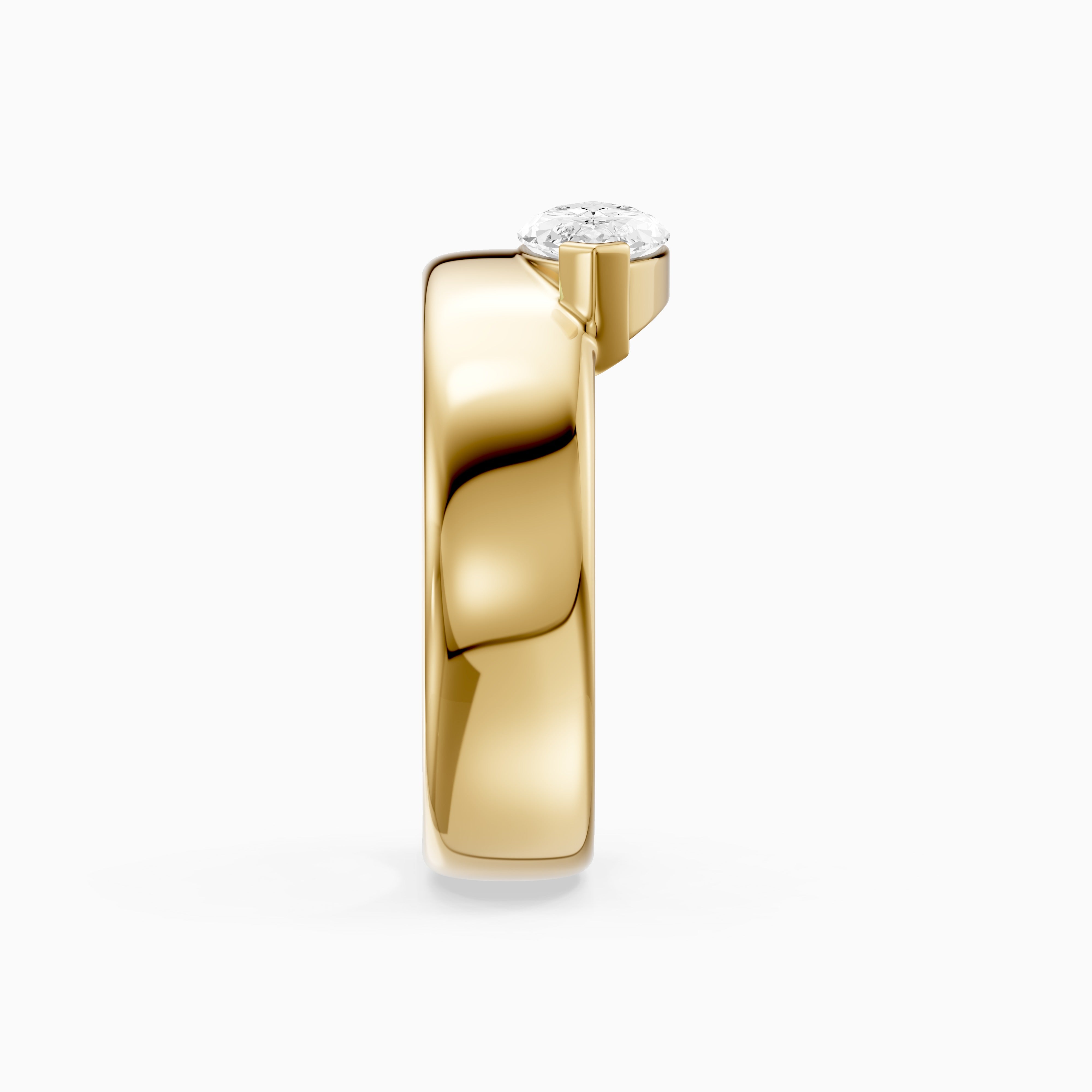 Rossella Marquise Cut Lab Diamond Solitaire Cigar Band