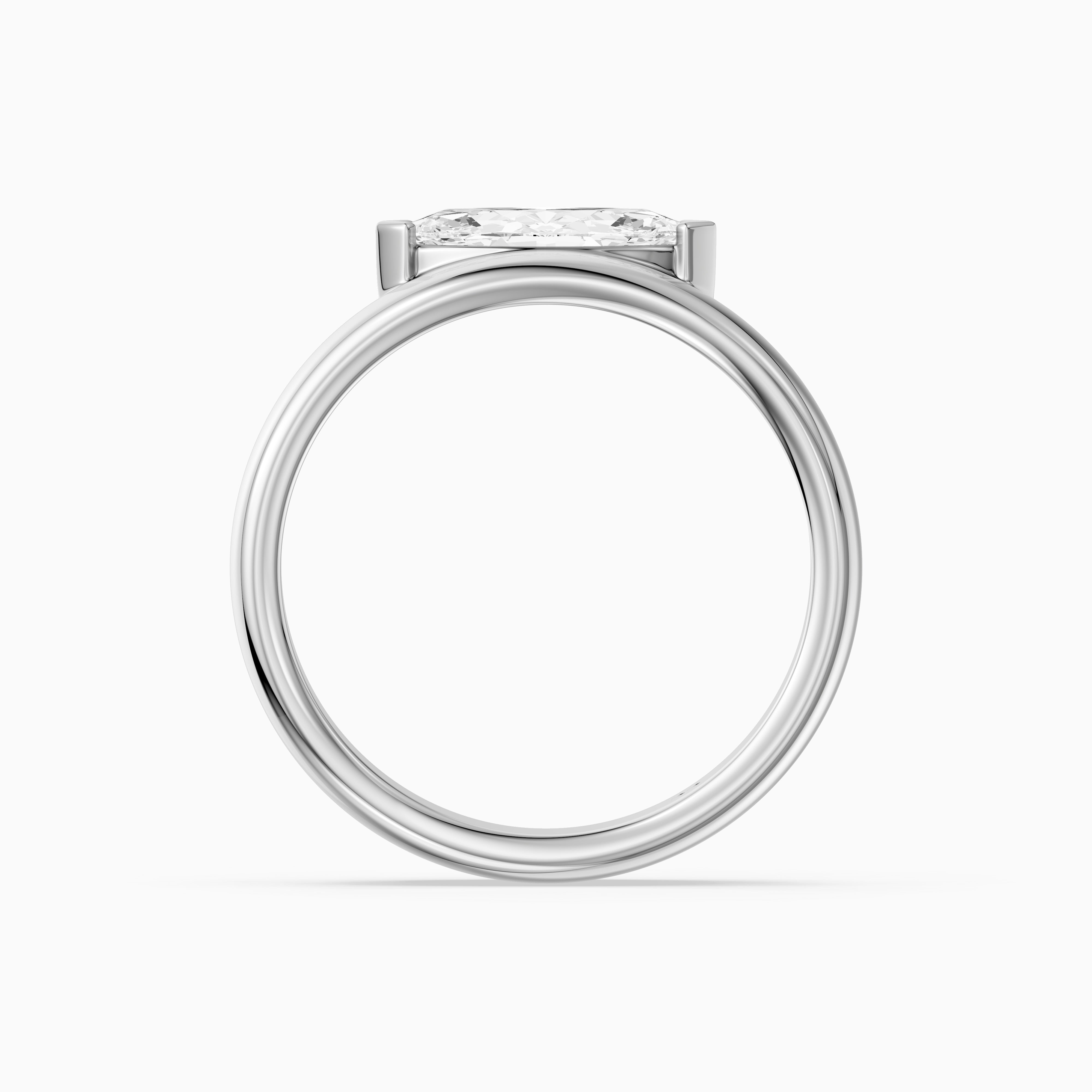 Rossella Marquise Cut Lab Diamond Solitaire Cigar Band
