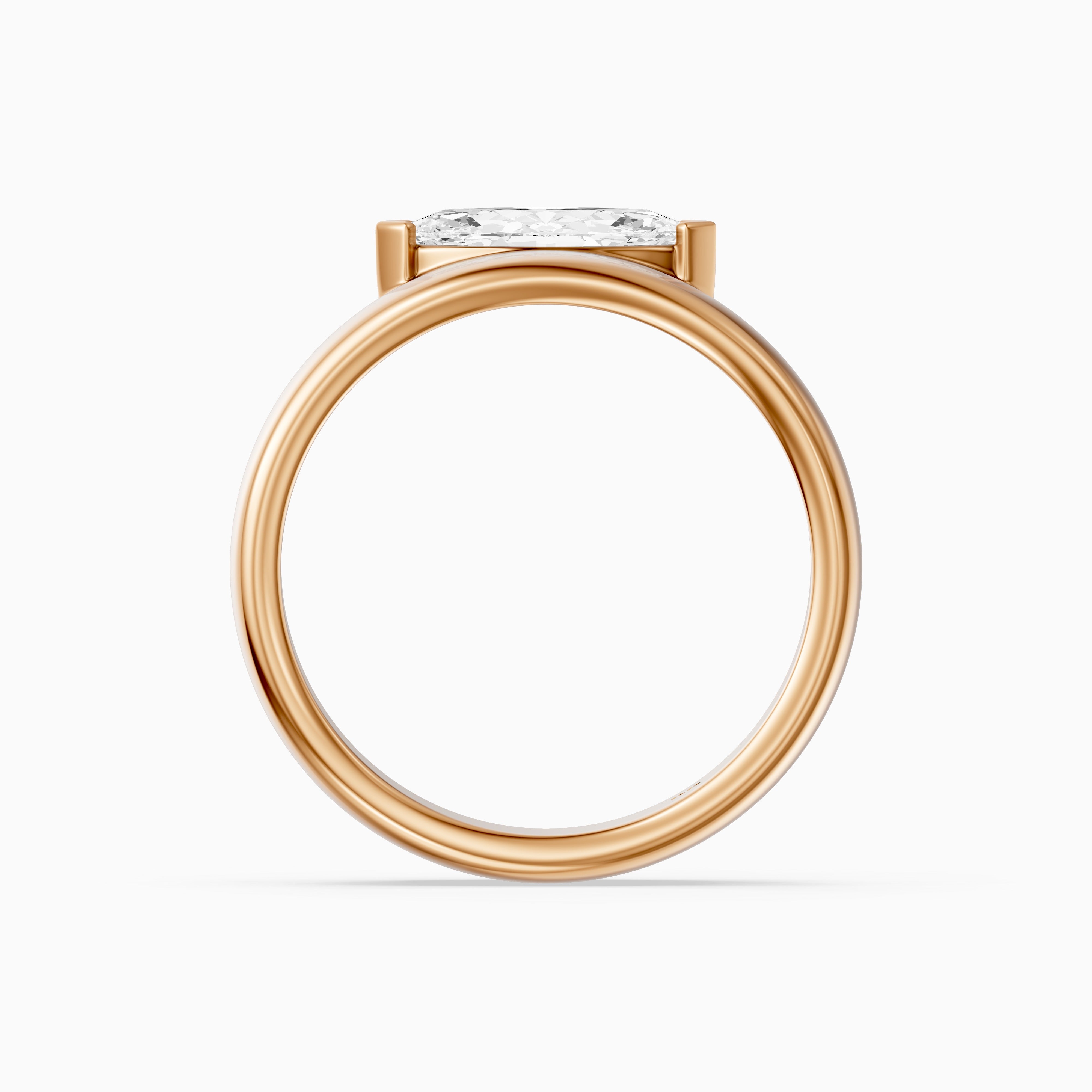 Rossella Marquise Cut Lab Diamond Solitaire Cigar Band