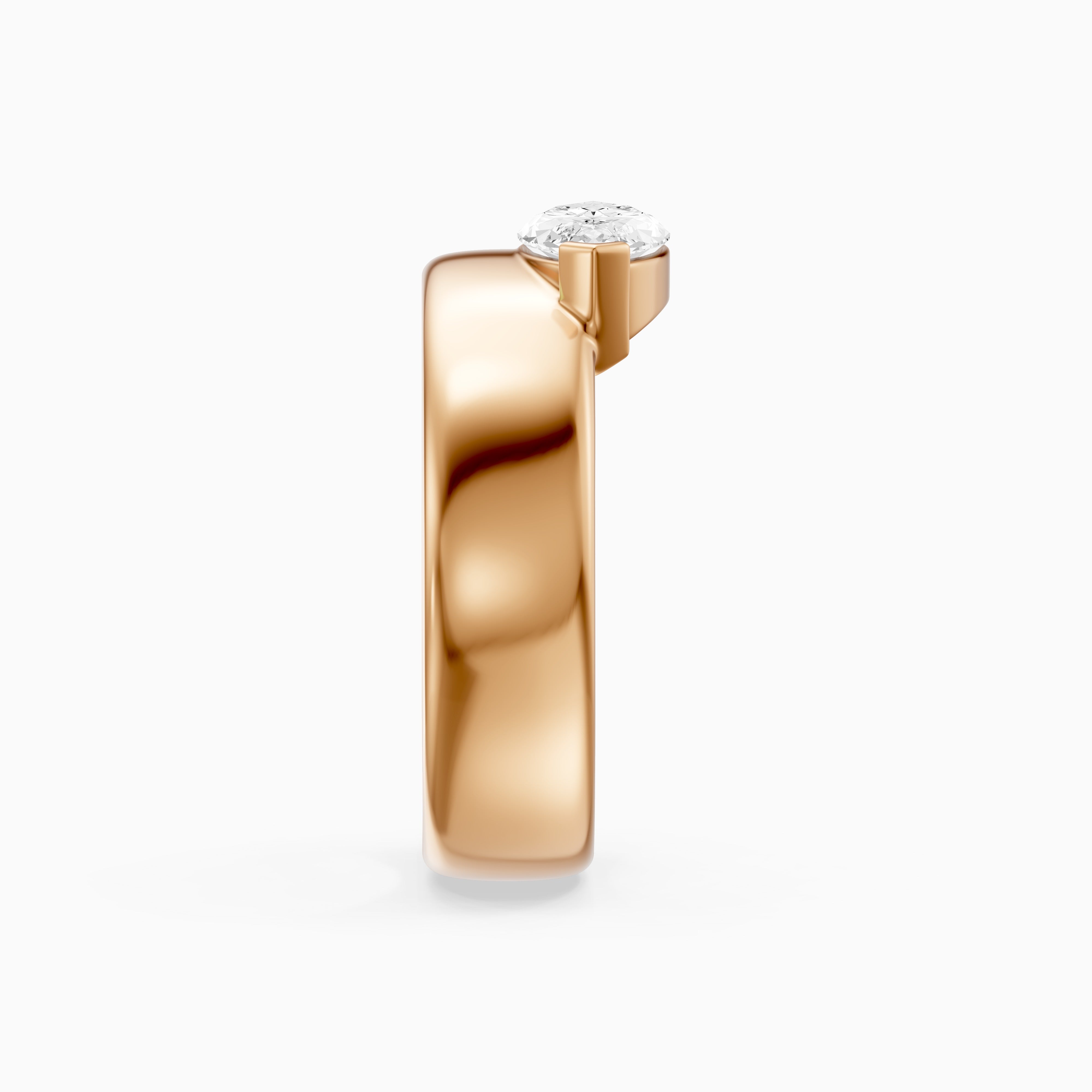 Rossella Marquise Cut Lab Diamond Solitaire Cigar Band