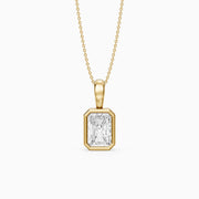 Camilla Radiant Lab Grown Diamond Bezel Solitaire Pendant