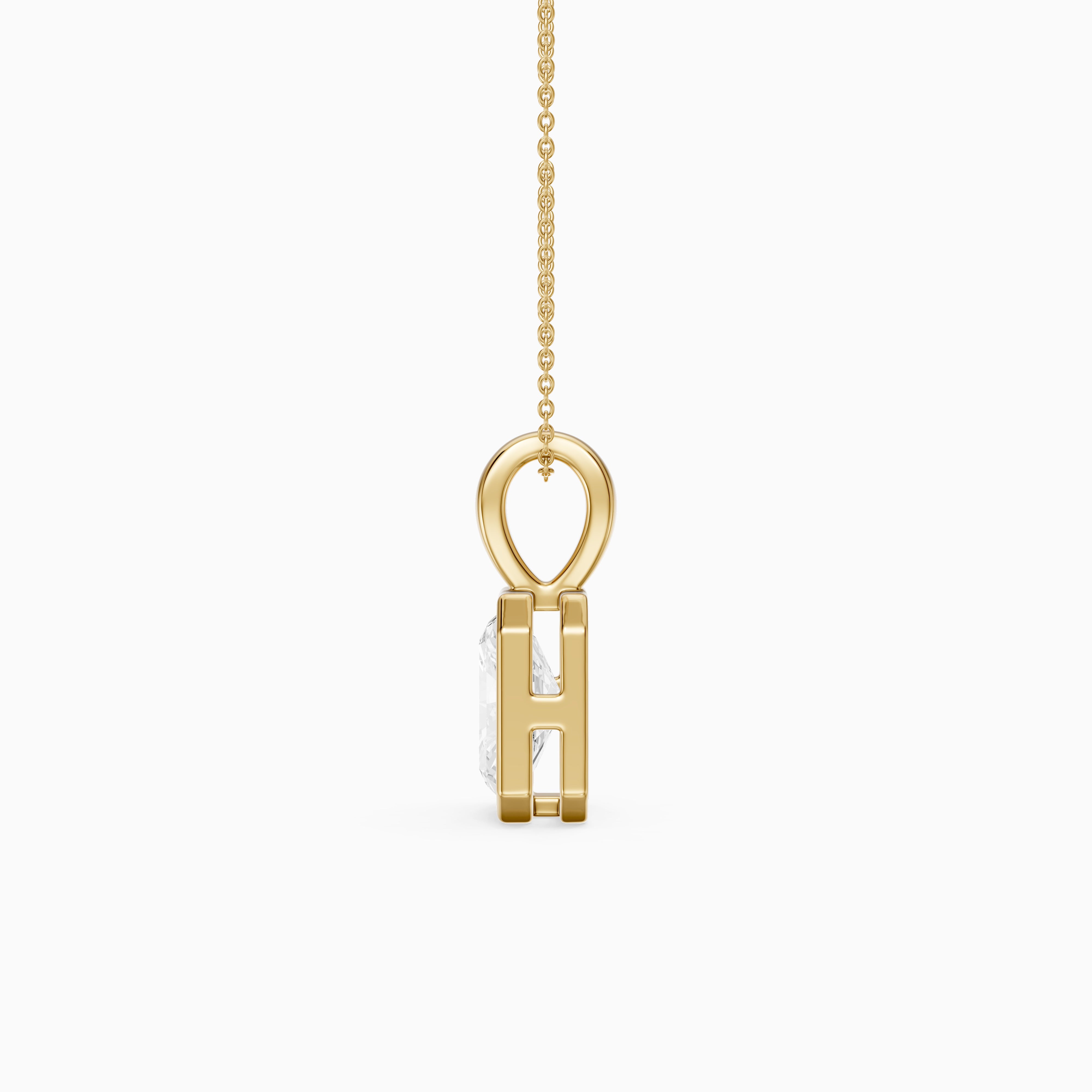 Camilla Radiant Lab Grown Diamond Bezel Solitaire Pendant