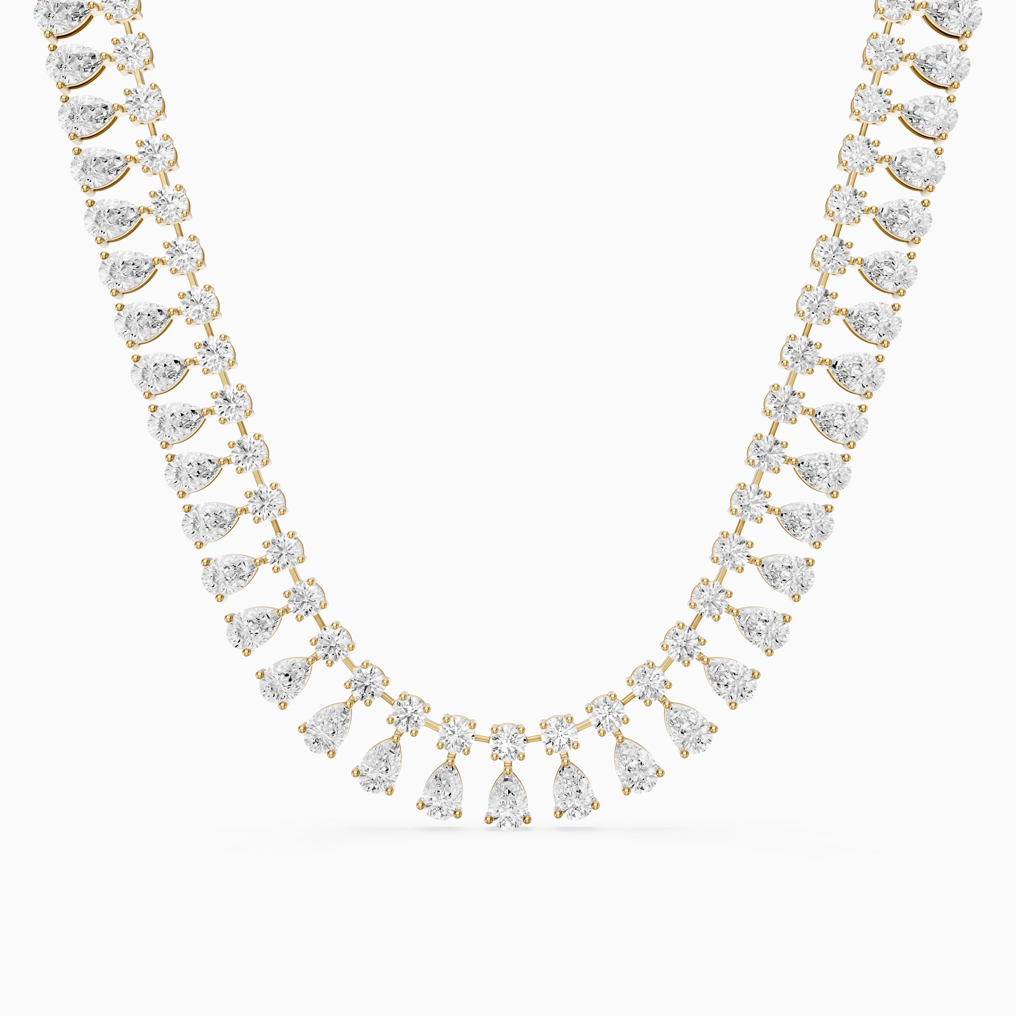 Juliana Pear Cut Lab Grown Diamond Statement Necklace