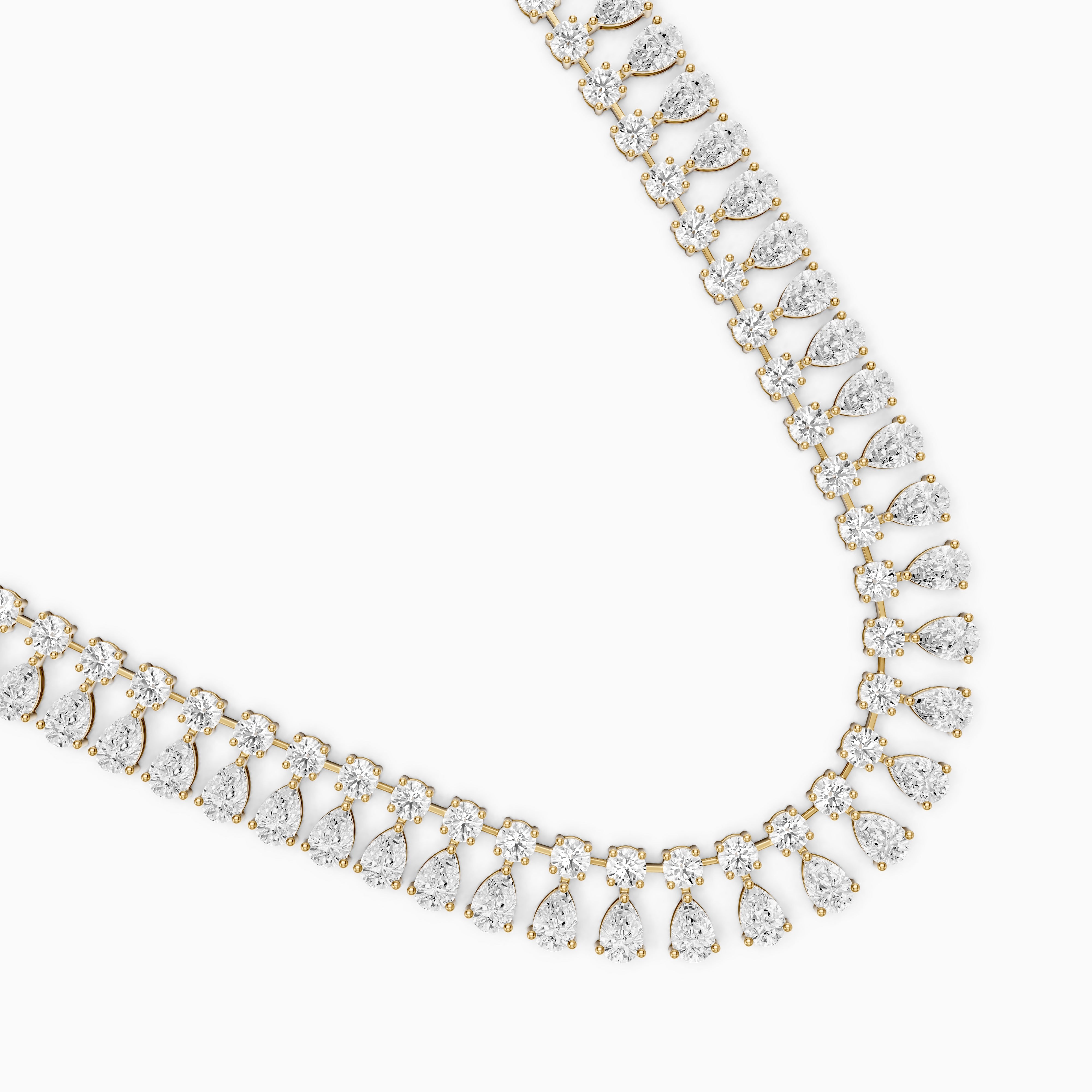 Juliana Pear Cut Lab Grown Diamond Statement Necklace