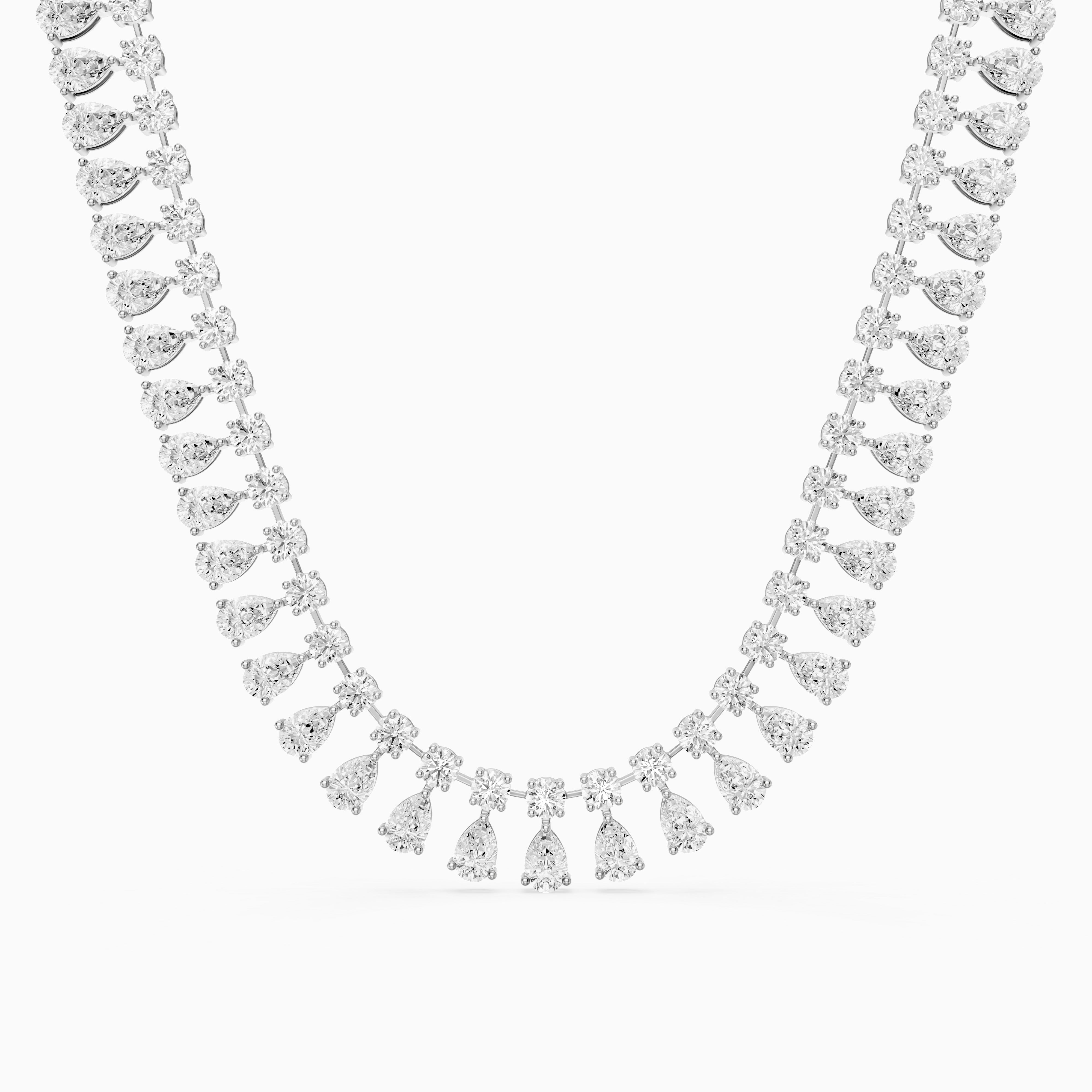 Juliana Pear Cut Lab Grown Diamond Statement Necklace