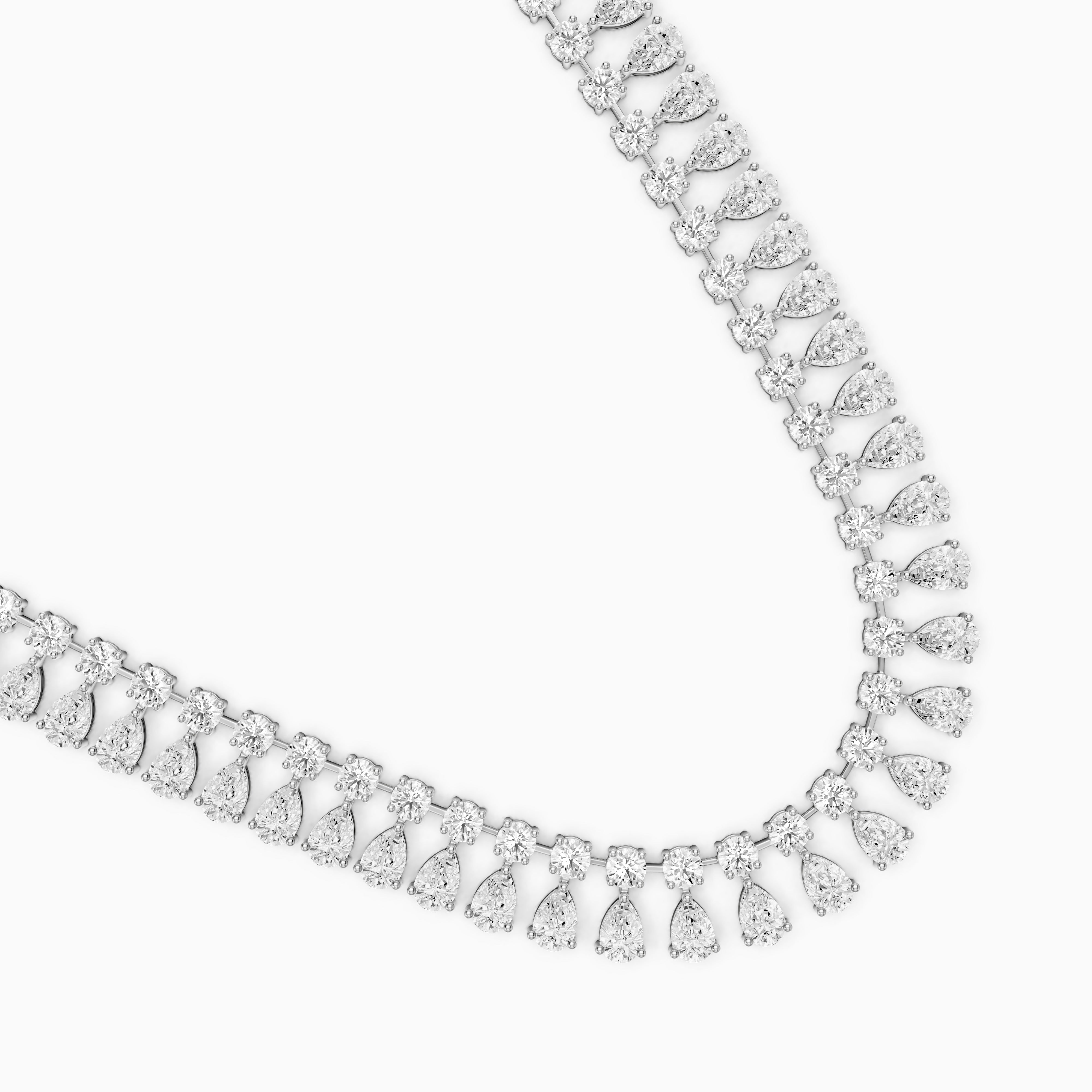 Juliana Pear Cut Lab Grown Diamond Statement Necklace