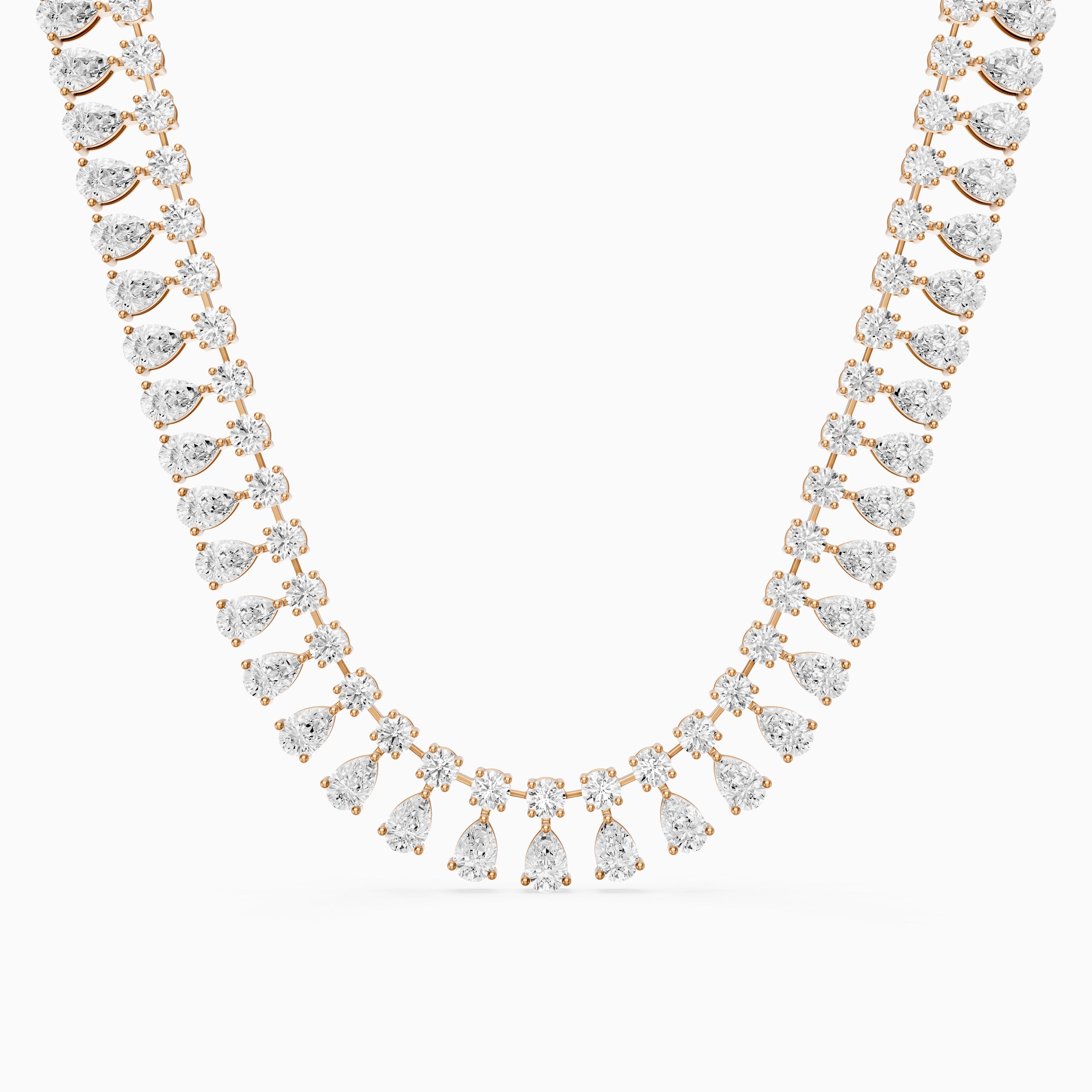 Juliana Pear Cut Lab Grown Diamond Statement Necklace