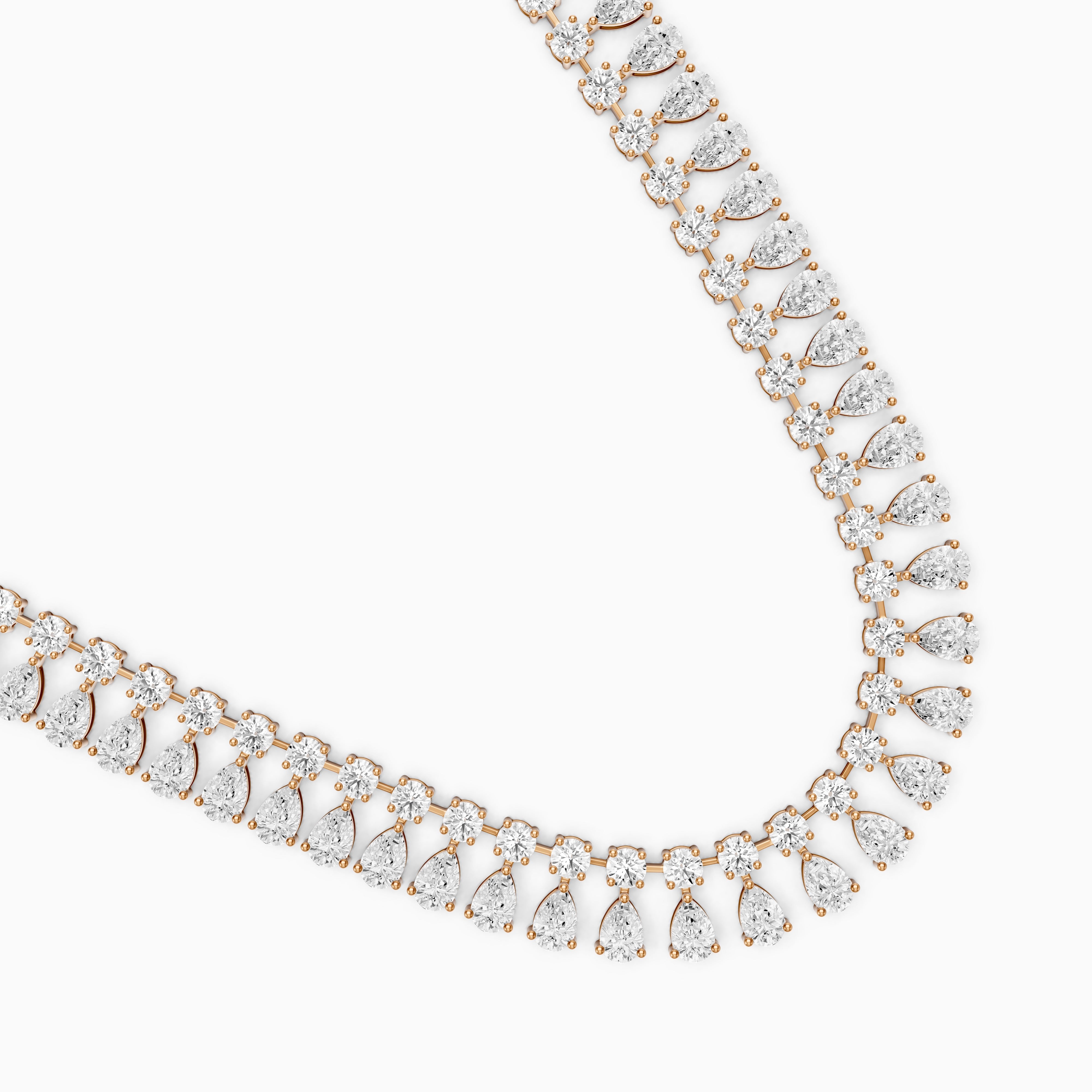 Juliana Pear Cut Lab Grown Diamond Statement Necklace