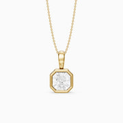 Kylie Square Radiant Bezel Lab Grown Diamond Pendant