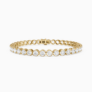 Ricca Four Prong Round Lab Grown Diamond Tennis Bracelet
