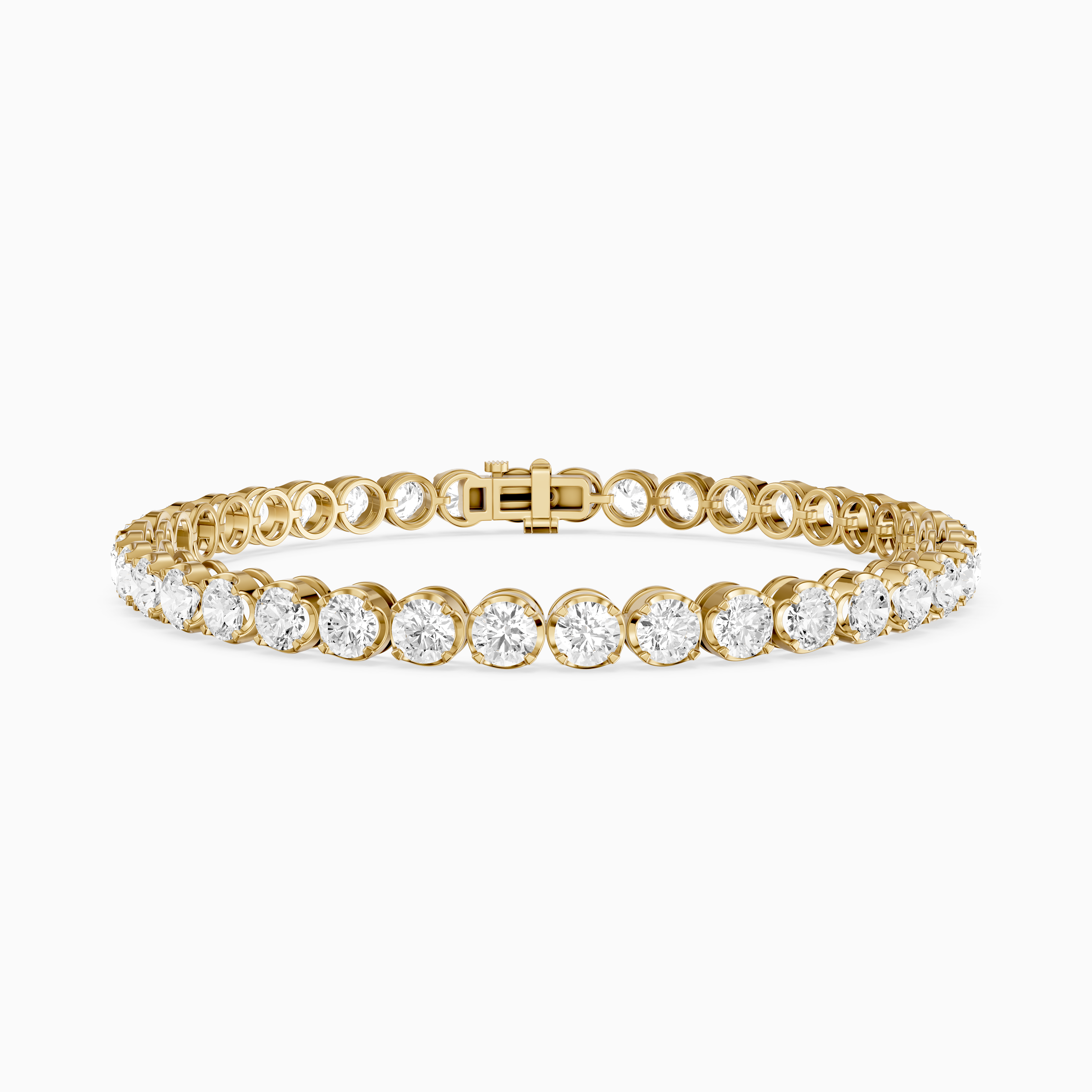 Ricca Four Prong Round Lab Grown Diamond Tennis Bracelet