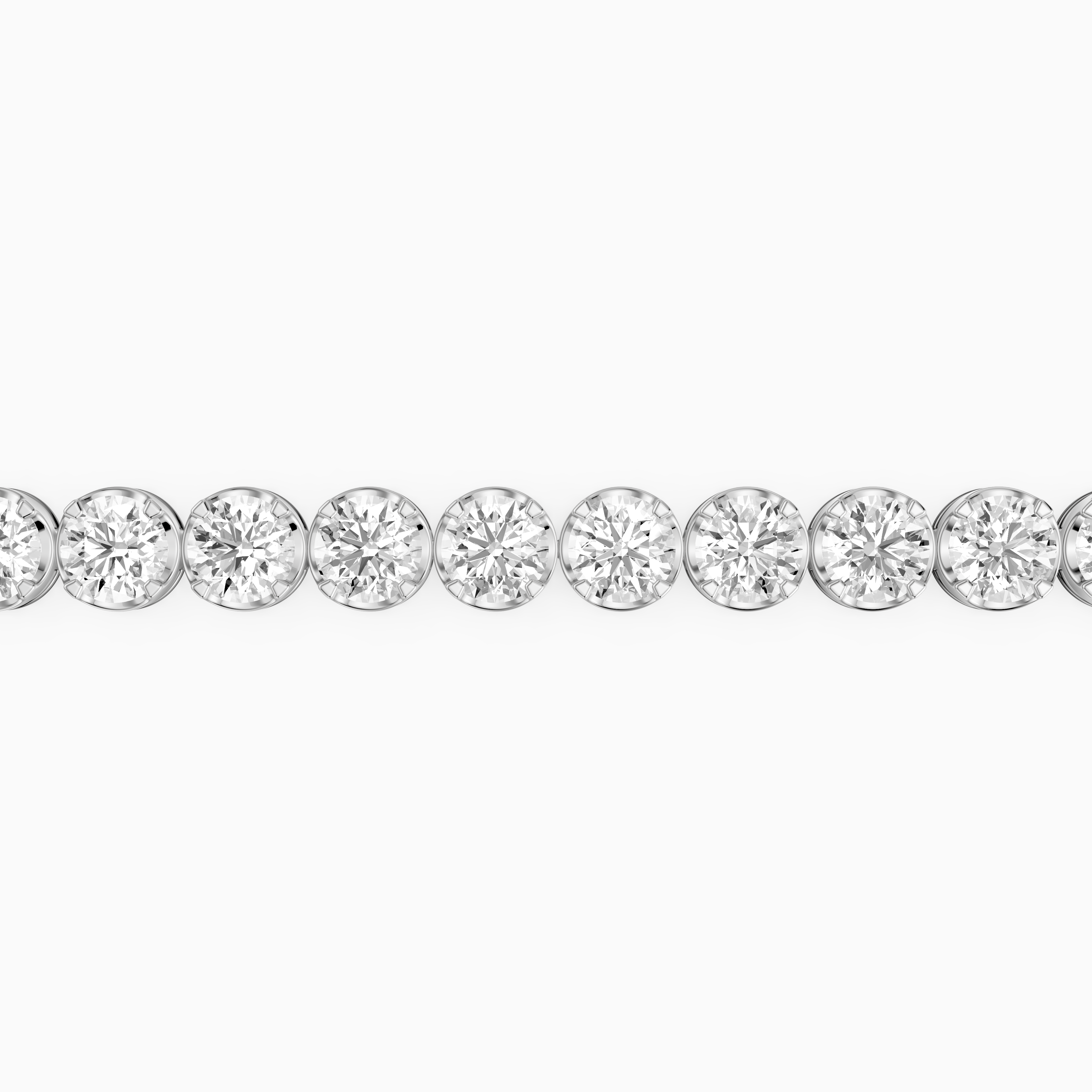 Ricca Four Prong Round Lab Grown Diamond Tennis Bracelet