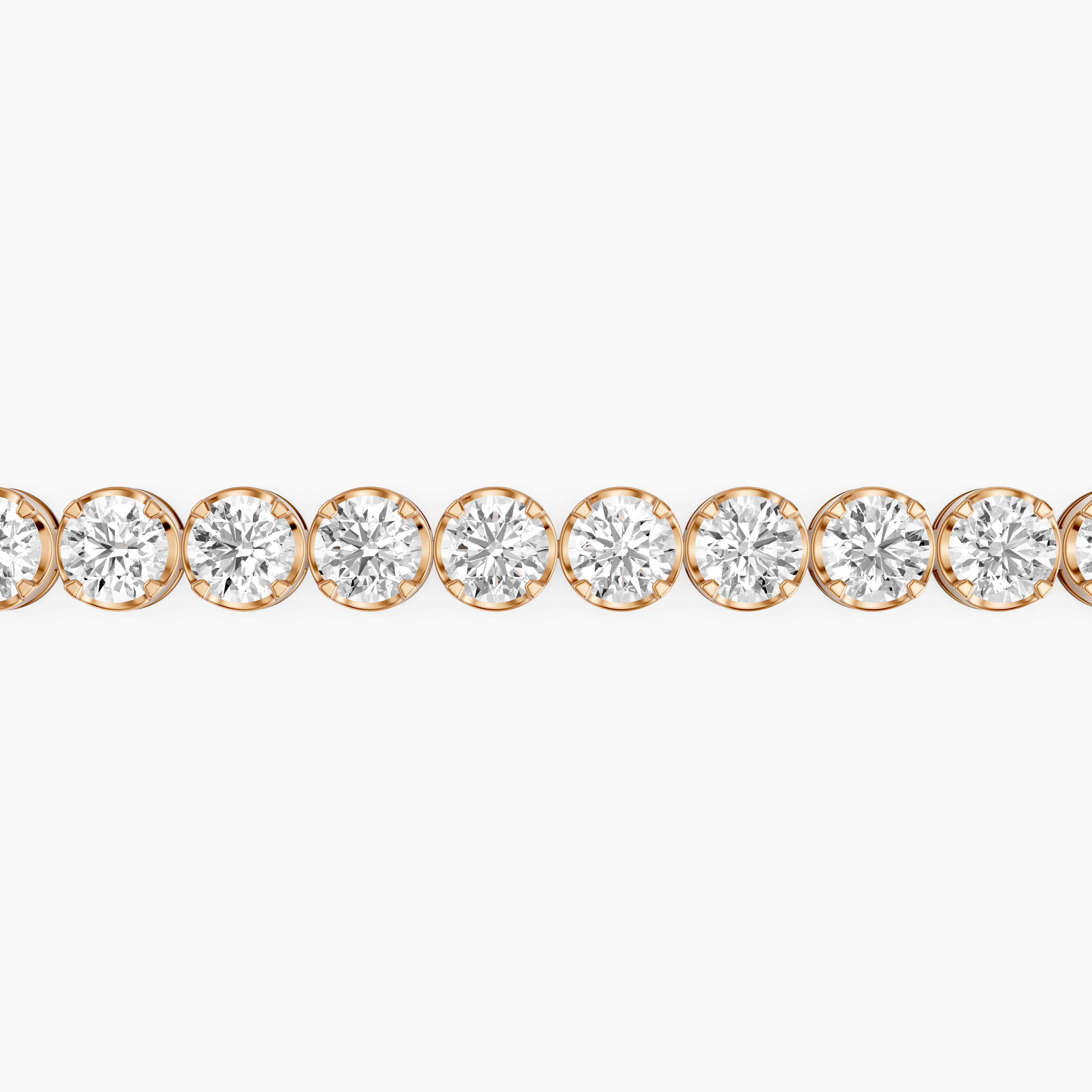Ricca Four Prong Round Lab Grown Diamond Tennis Bracelet