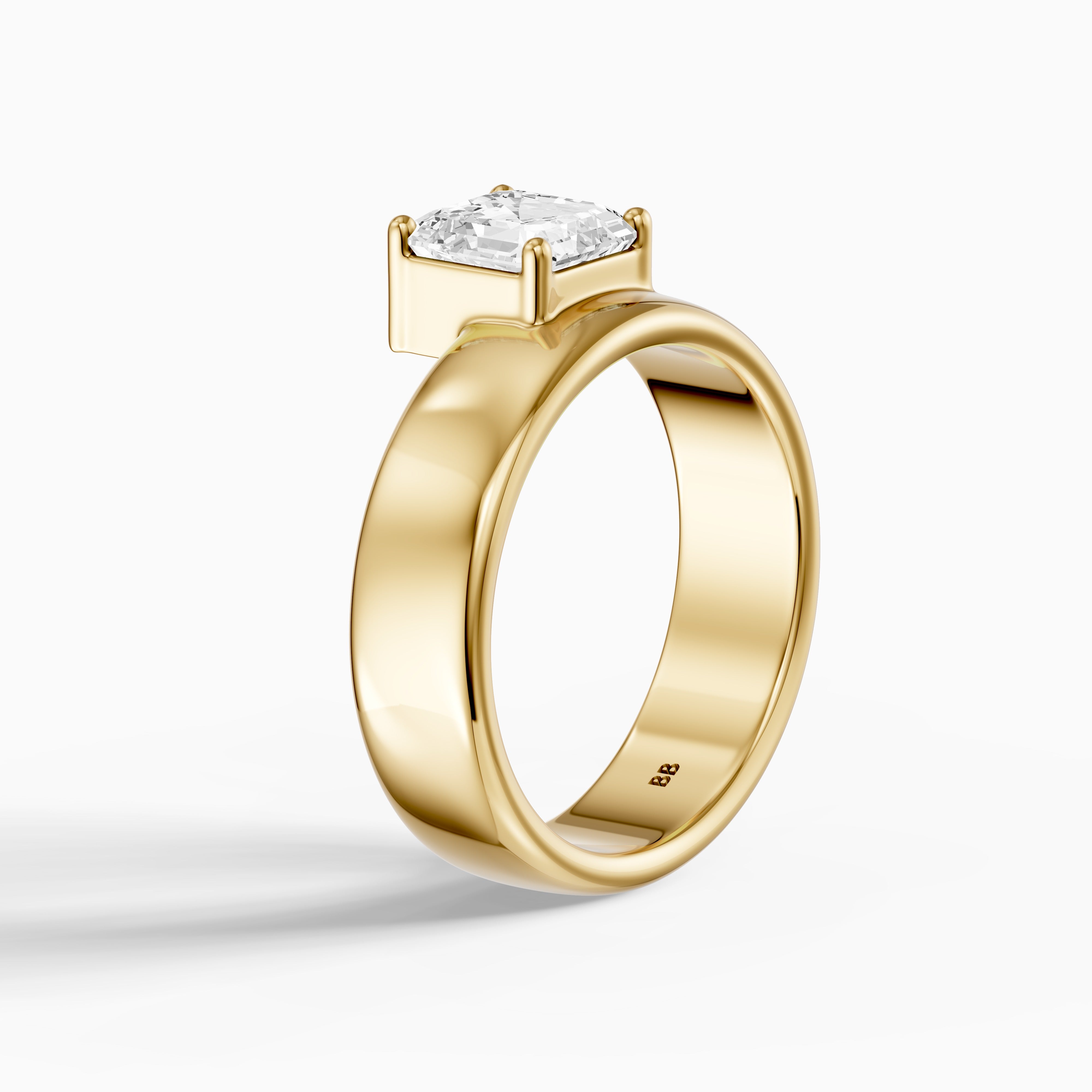 Paloma Asscher Cut Lab Diamond Fashion Cigar Band