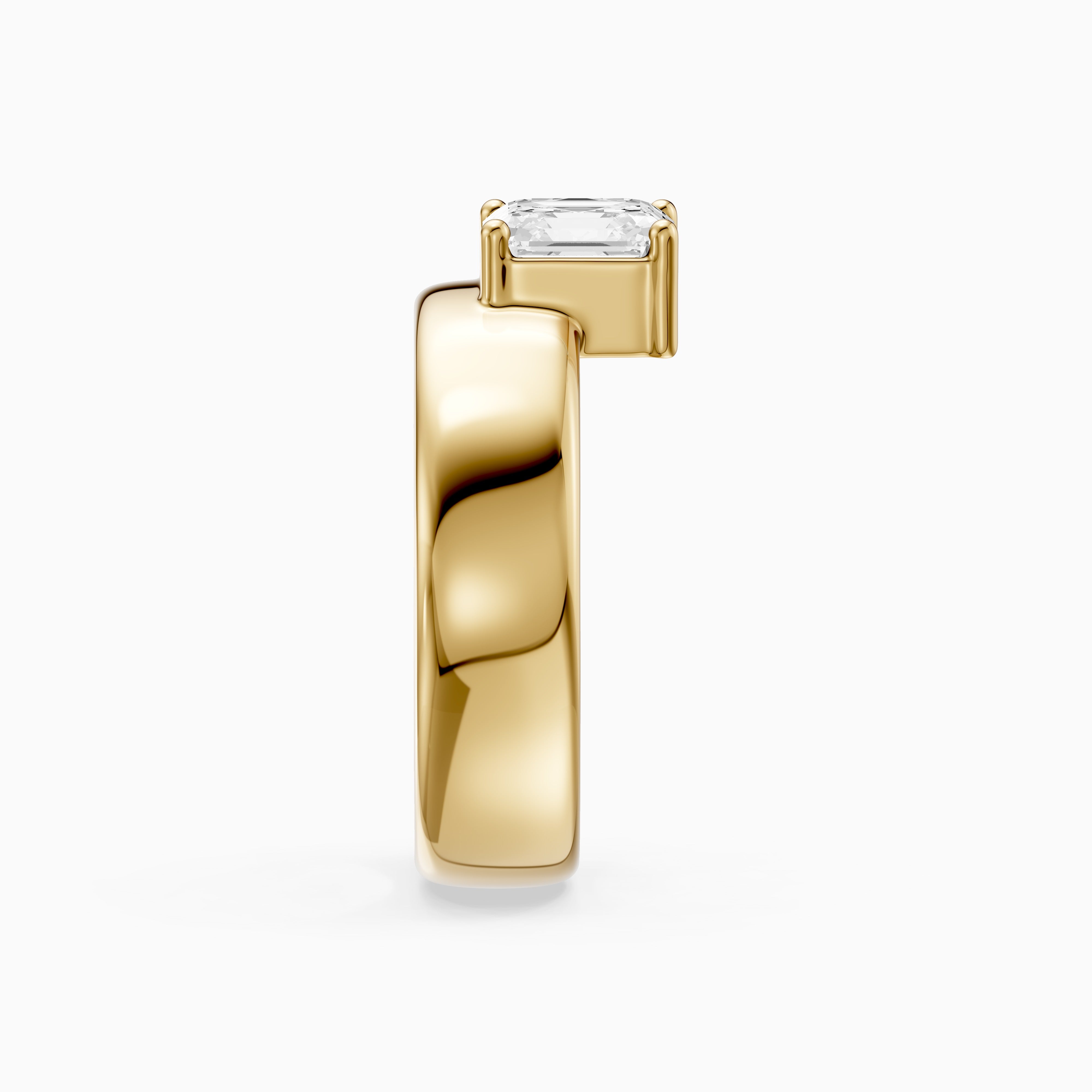 Paloma Asscher Cut Lab Diamond Fashion Cigar Band