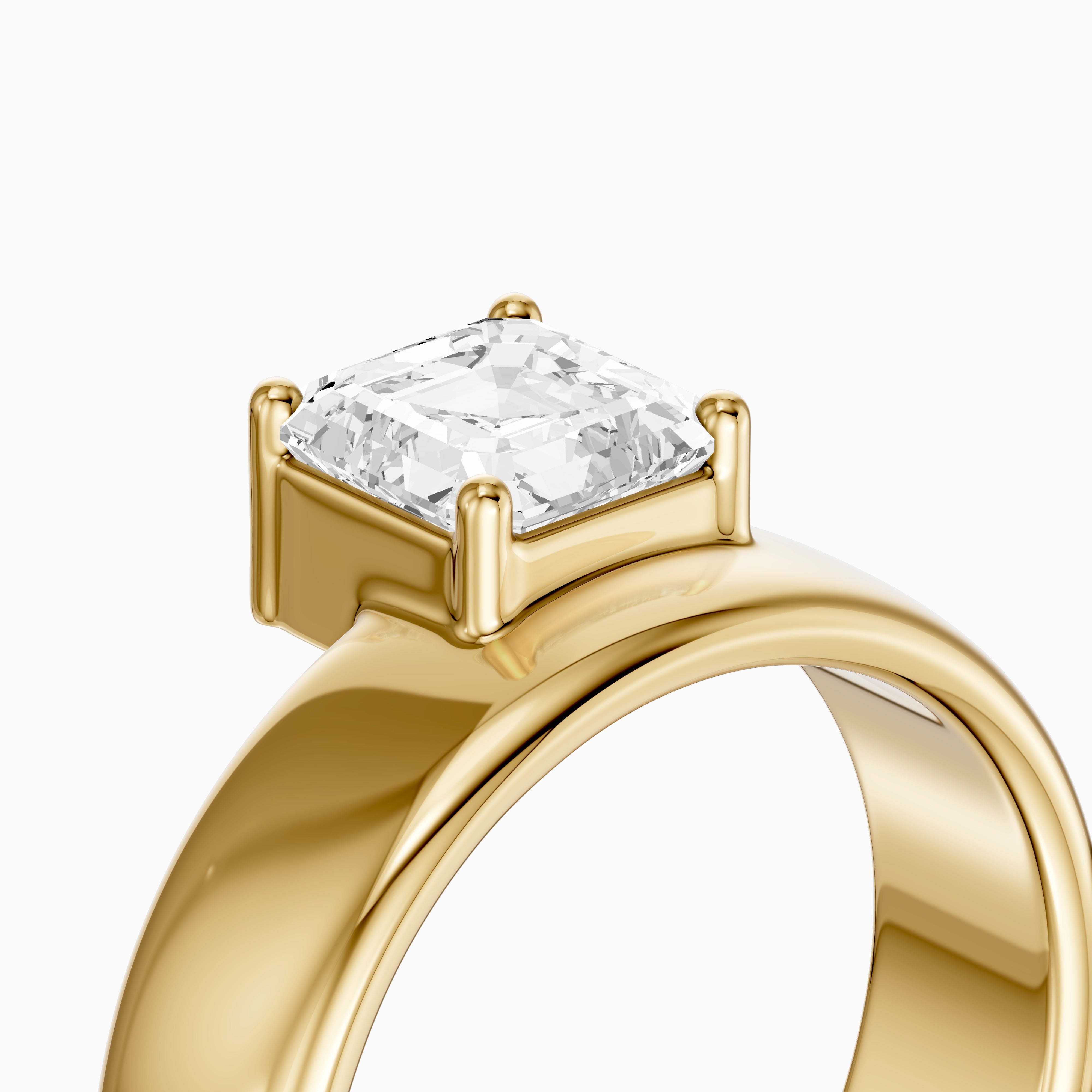 Paloma Asscher Cut Lab Diamond Fashion Cigar Band