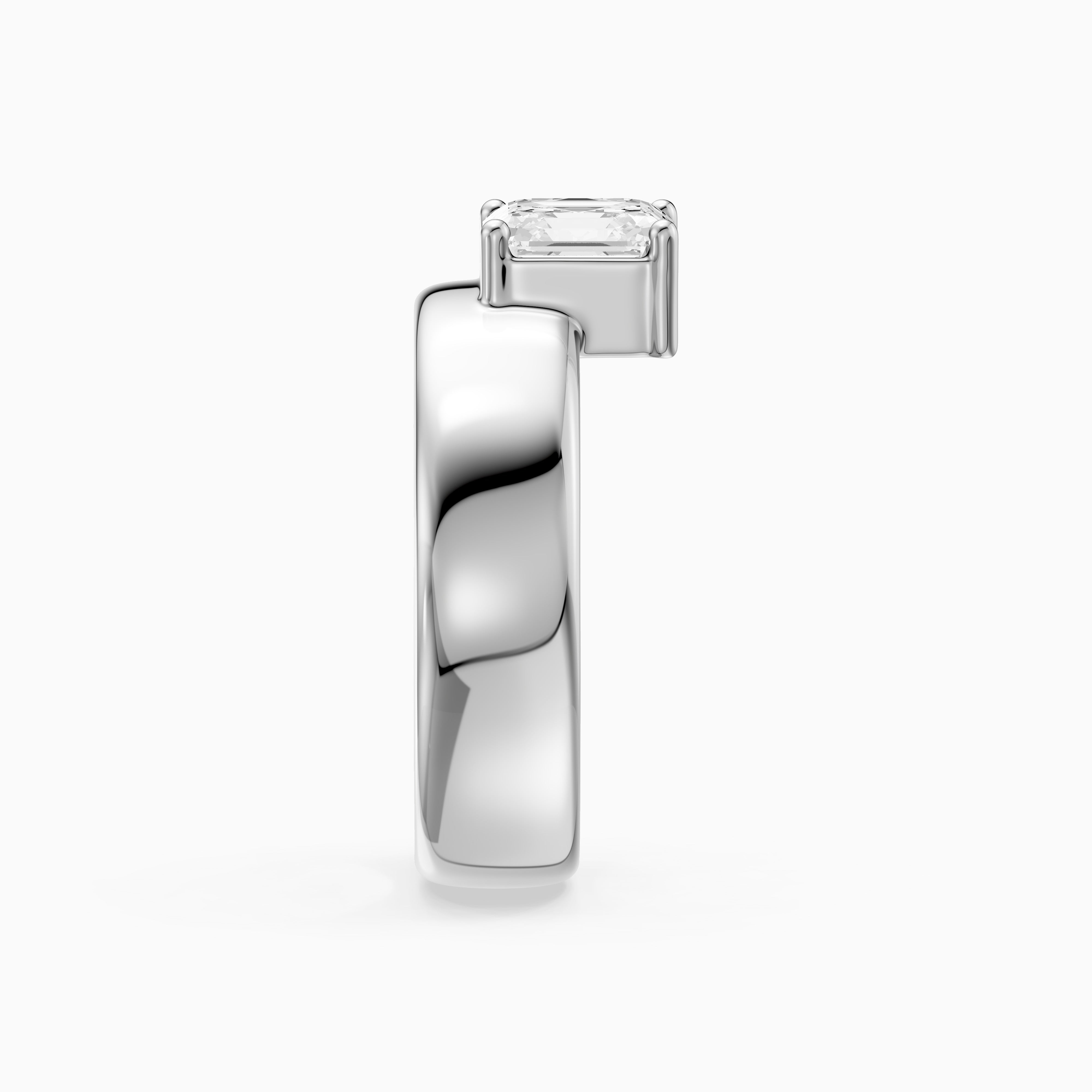 Paloma Asscher Cut Lab Diamond Fashion Cigar Band