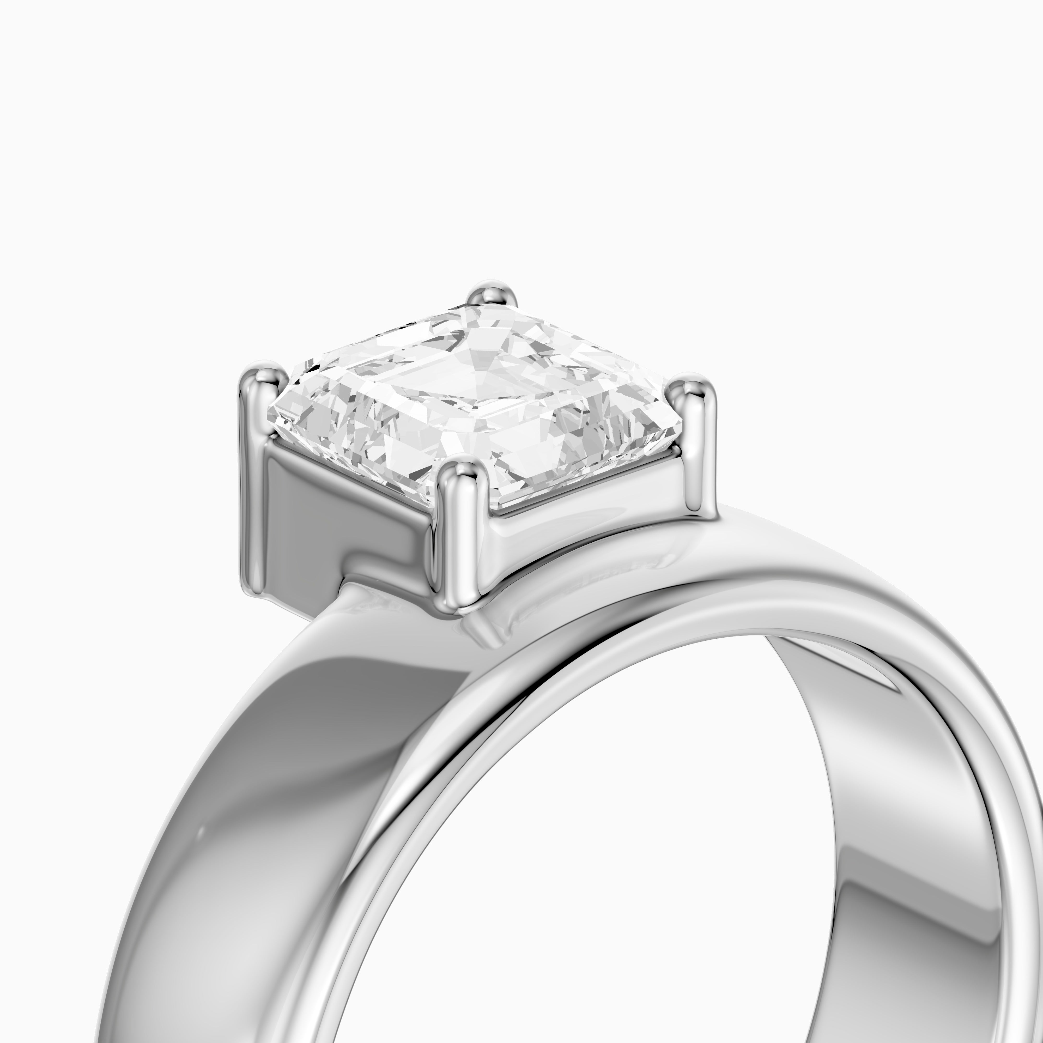Paloma Asscher Cut Lab Diamond Fashion Cigar Band