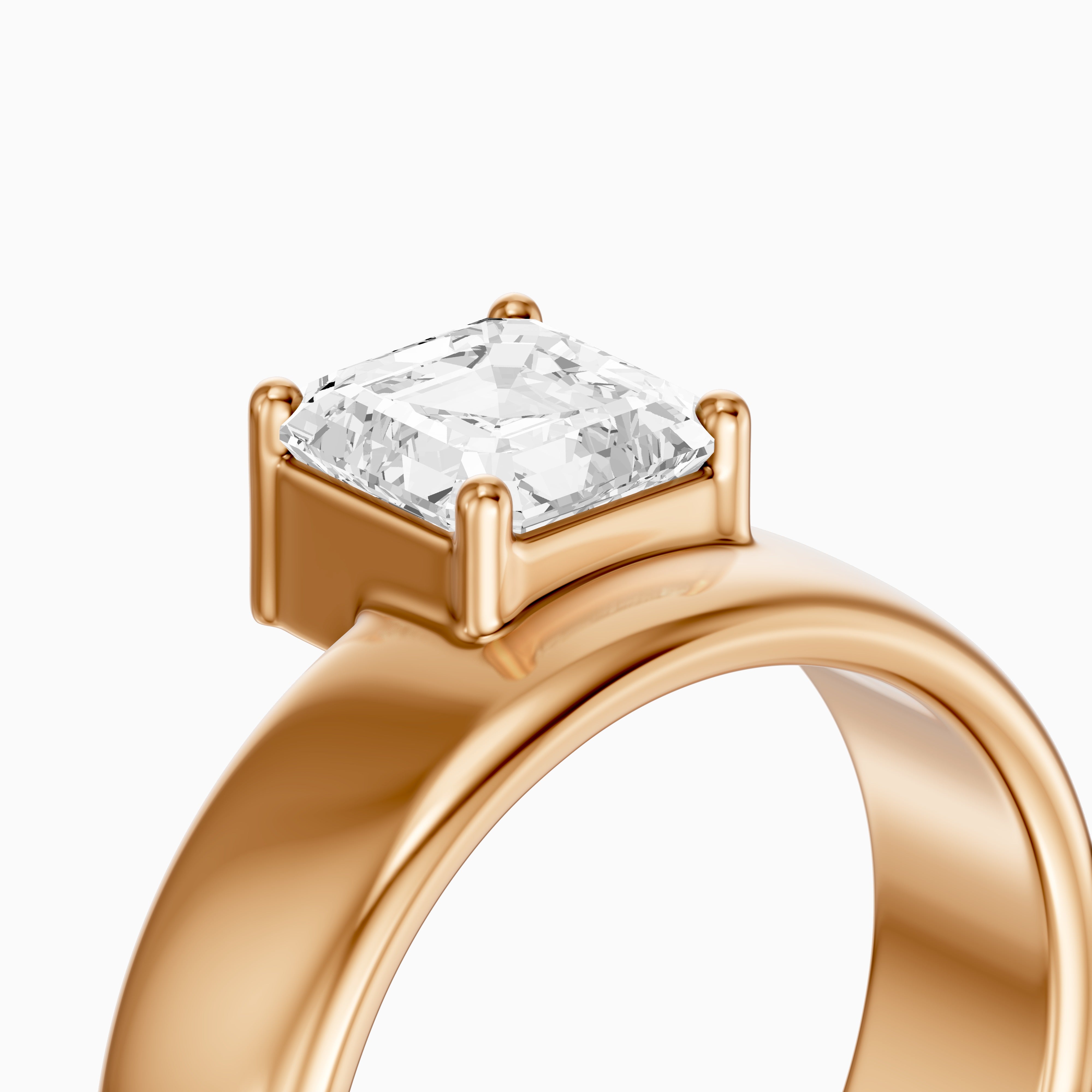 Paloma Asscher Cut Lab Diamond Fashion Cigar Band