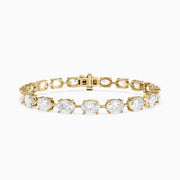 Jailene Oval Cut Lab Grown Diamond Tennis Bracelet