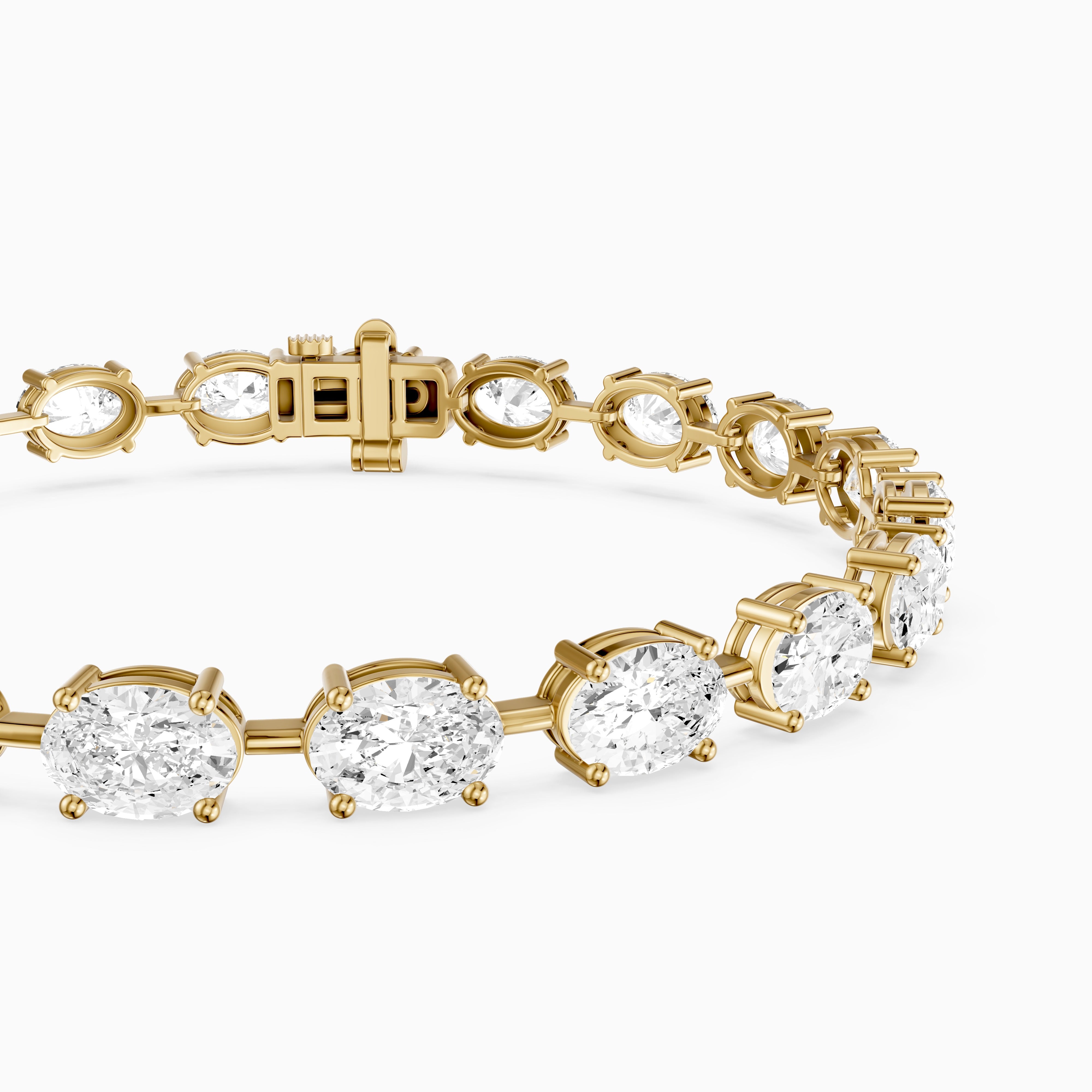 Jailene Oval Cut Lab Grown Diamond Tennis Bracelet