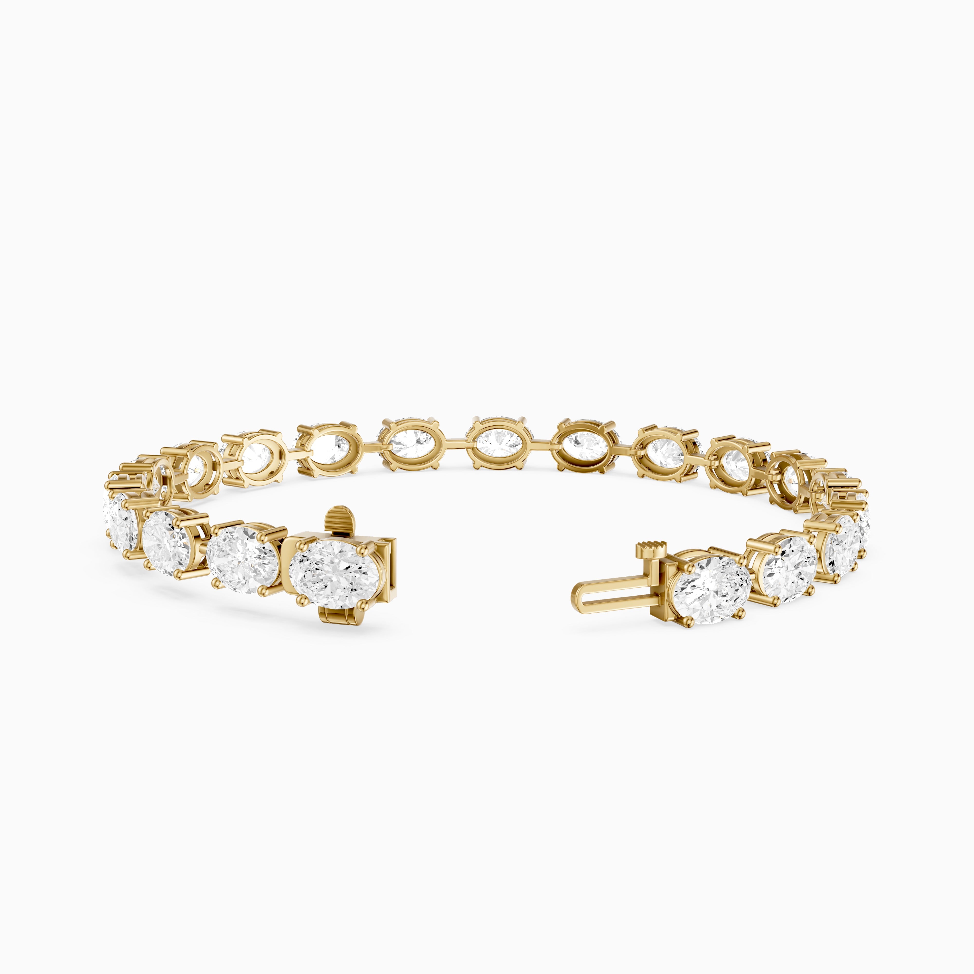 Jailene Oval Cut Lab Grown Diamond Tennis Bracelet