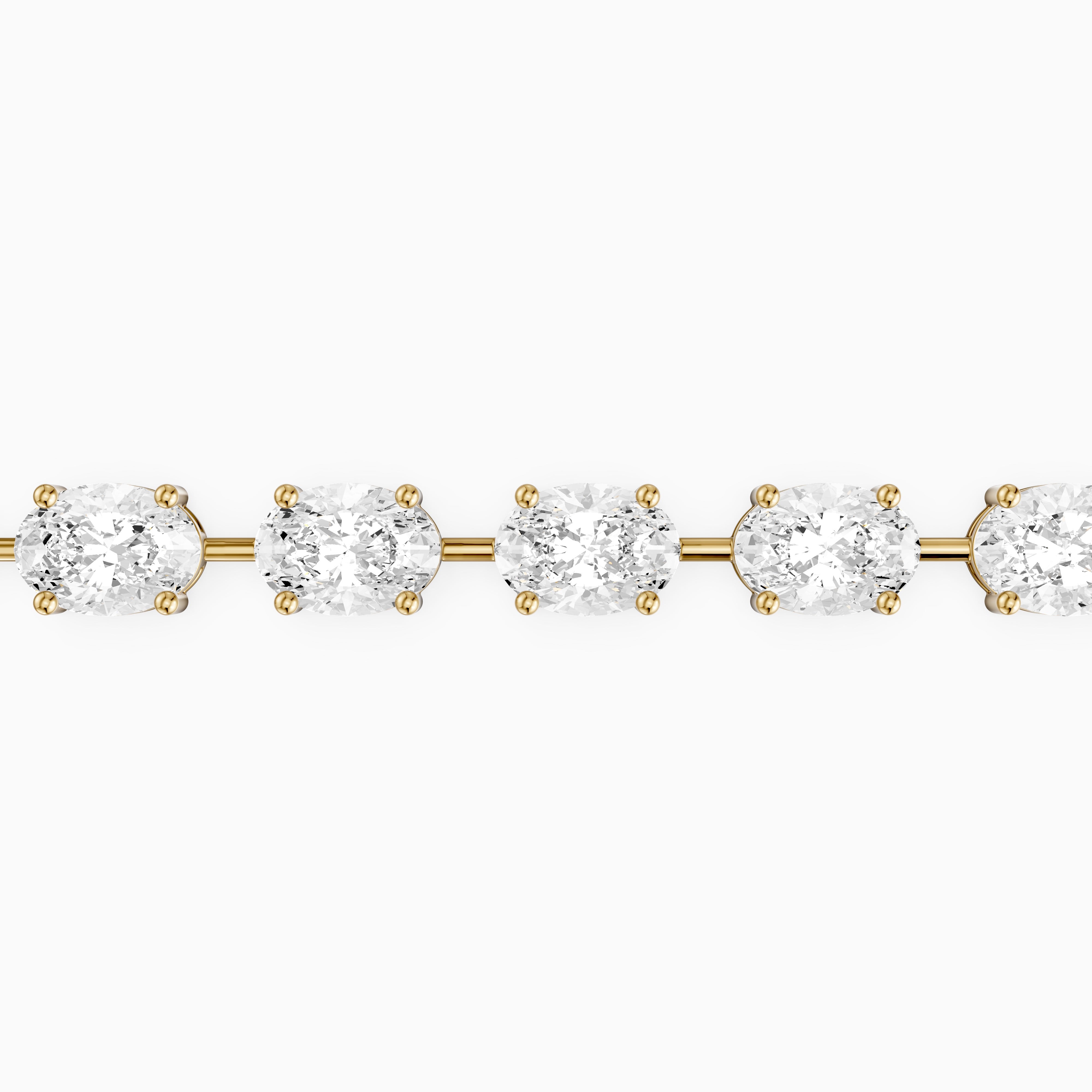 Jailene Oval Cut Lab Grown Diamond Tennis Bracelet