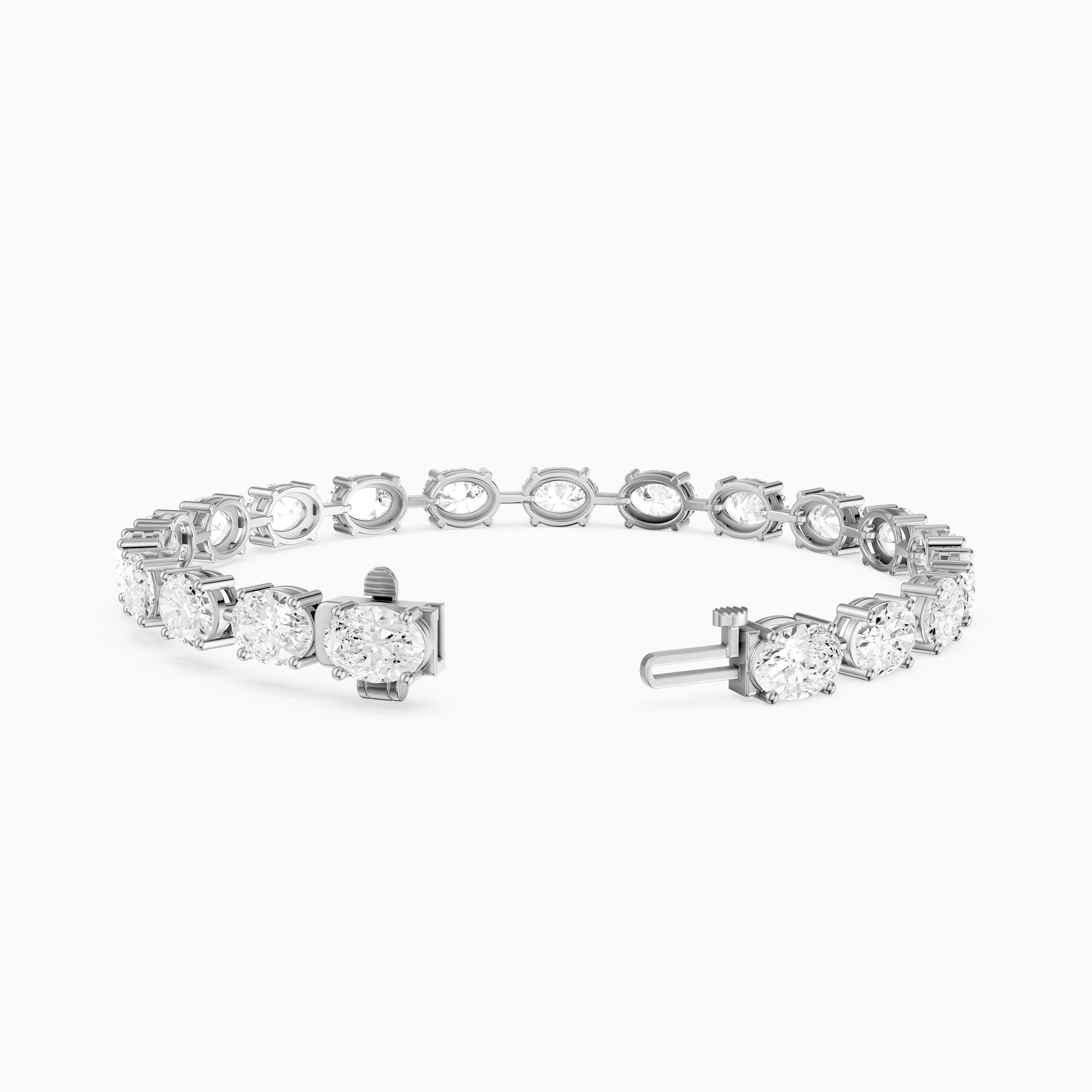 Jailene Oval Cut Lab Grown Diamond Tennis Bracelet