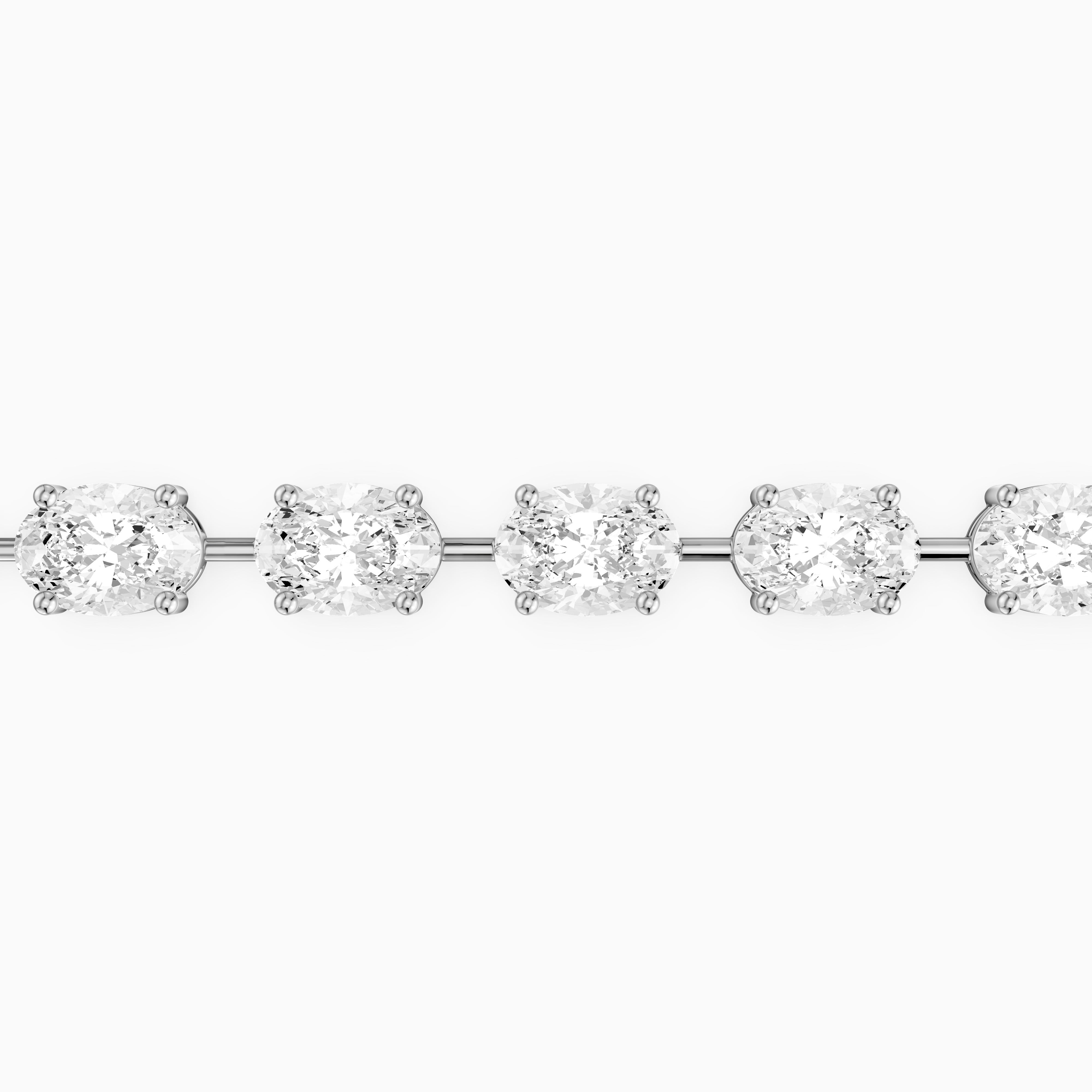 Jailene Oval Cut Lab Grown Diamond Tennis Bracelet