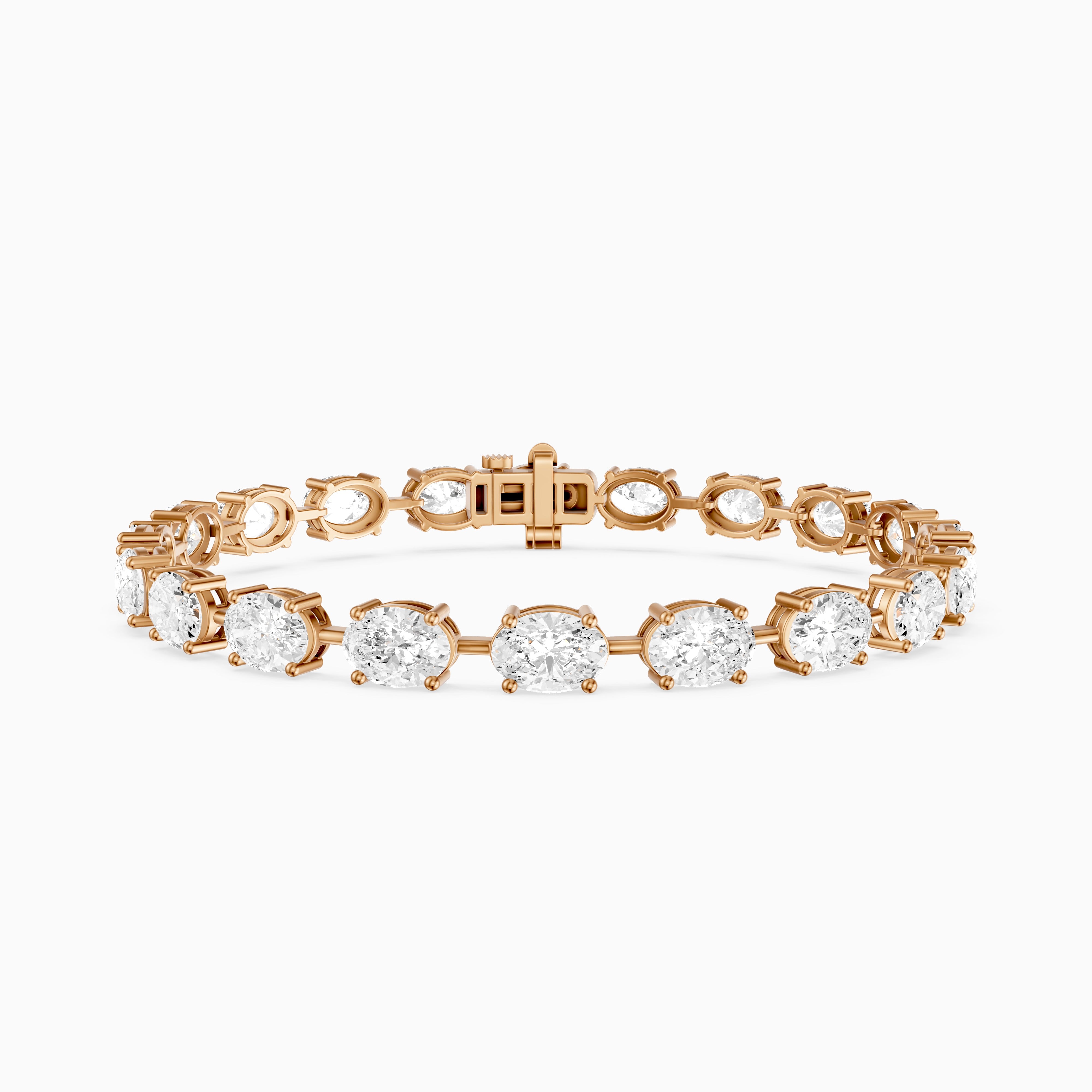 Jailene Oval Cut Lab Grown Diamond Tennis Bracelet