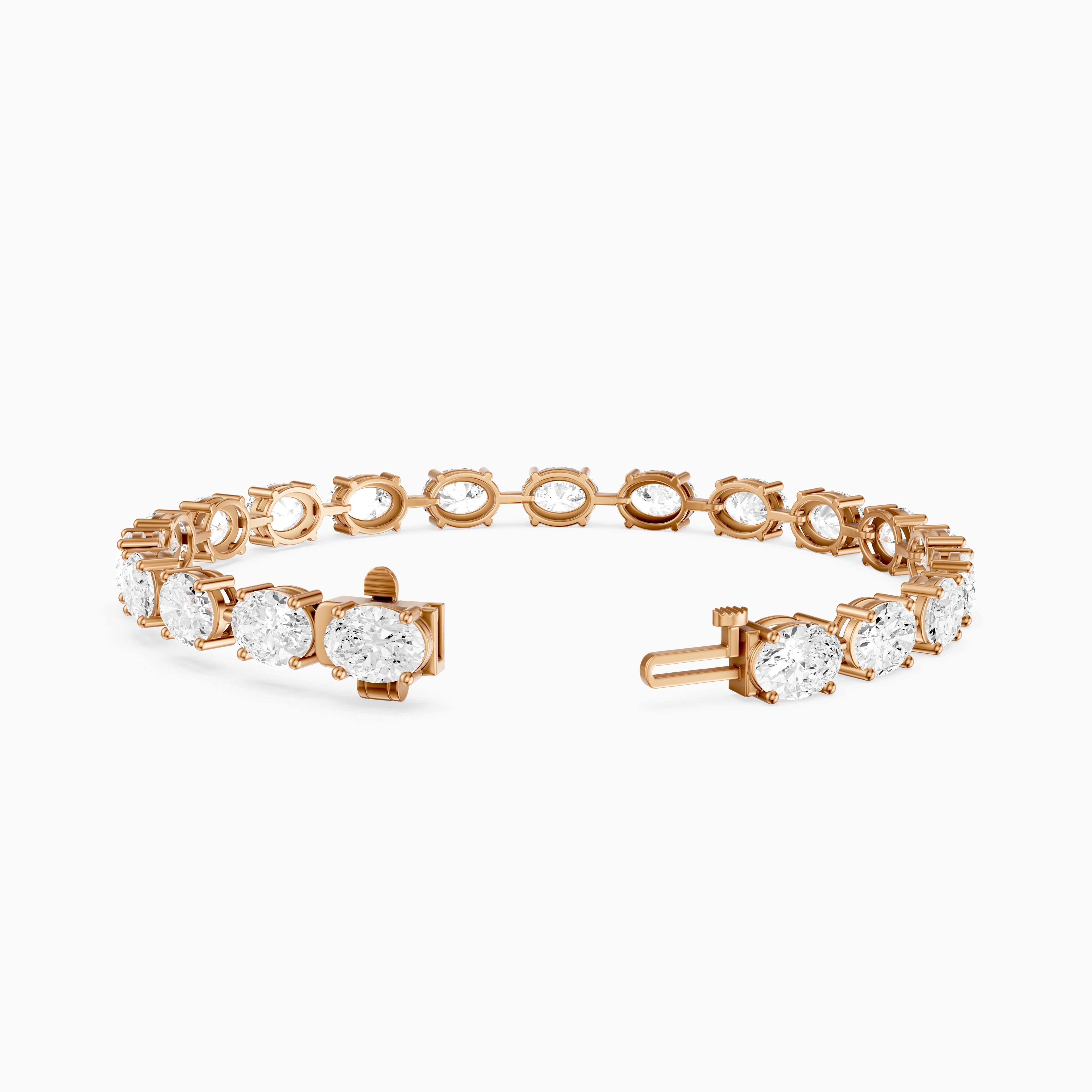 Jailene Oval Cut Lab Grown Diamond Tennis Bracelet