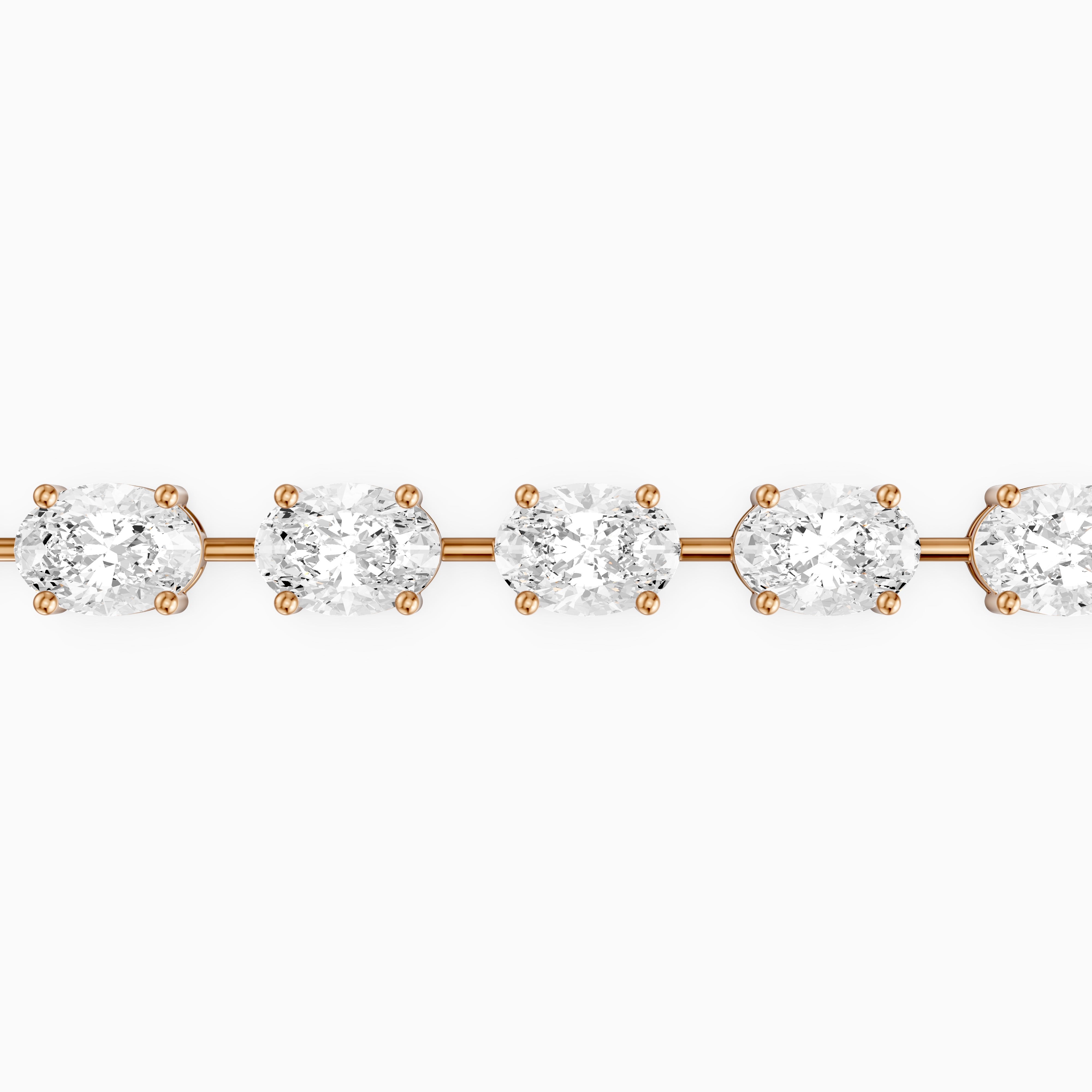 Jailene Oval Cut Lab Grown Diamond Tennis Bracelet