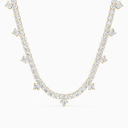 Kaylee Round Cut Lab Grown Diamond Accent Tennis Necklace