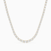 Anastasia Oval Cut Lab Grown Diamond Tennis Necklace