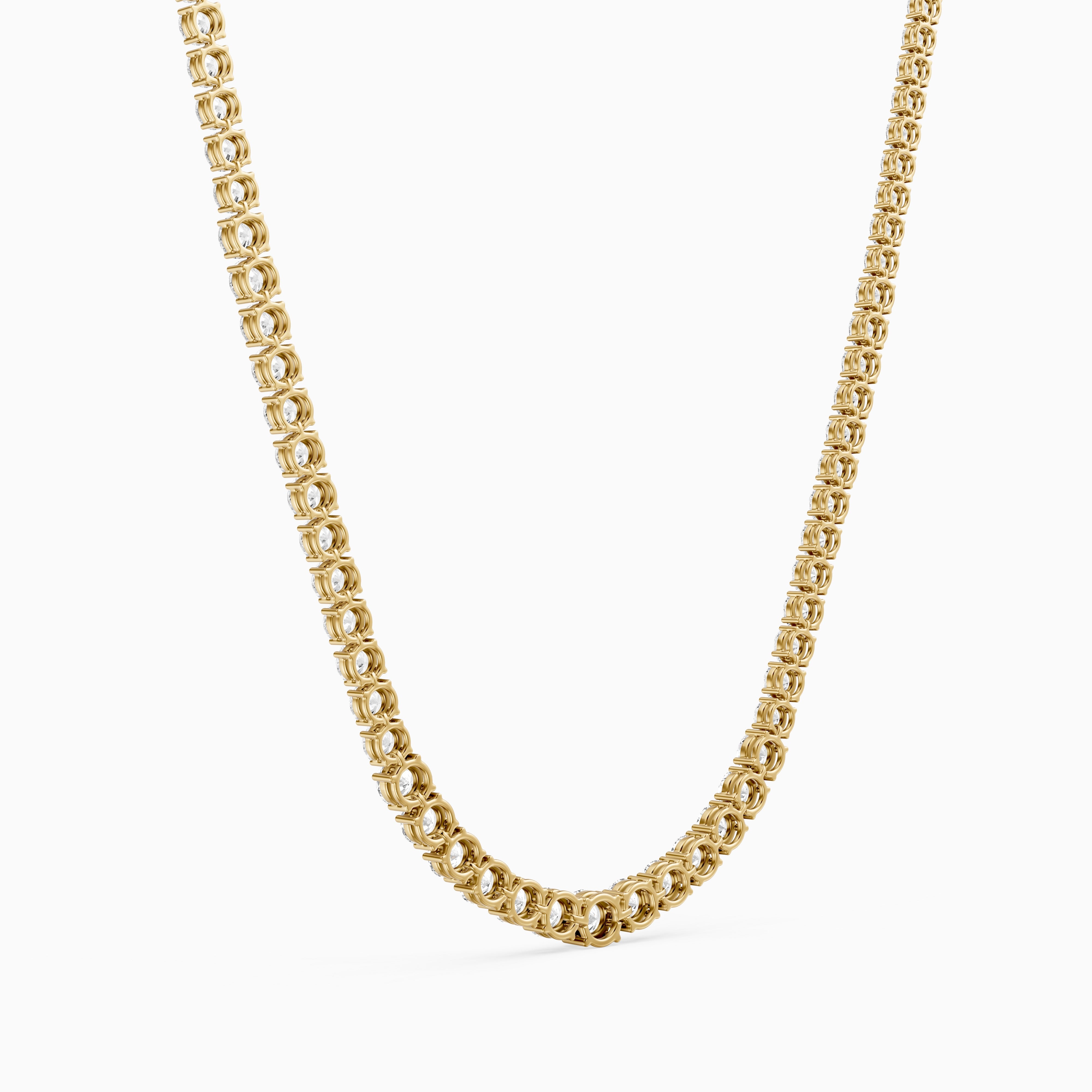 Brynlee Round Cut Lab Grown Diamond Classic Tennis Necklace