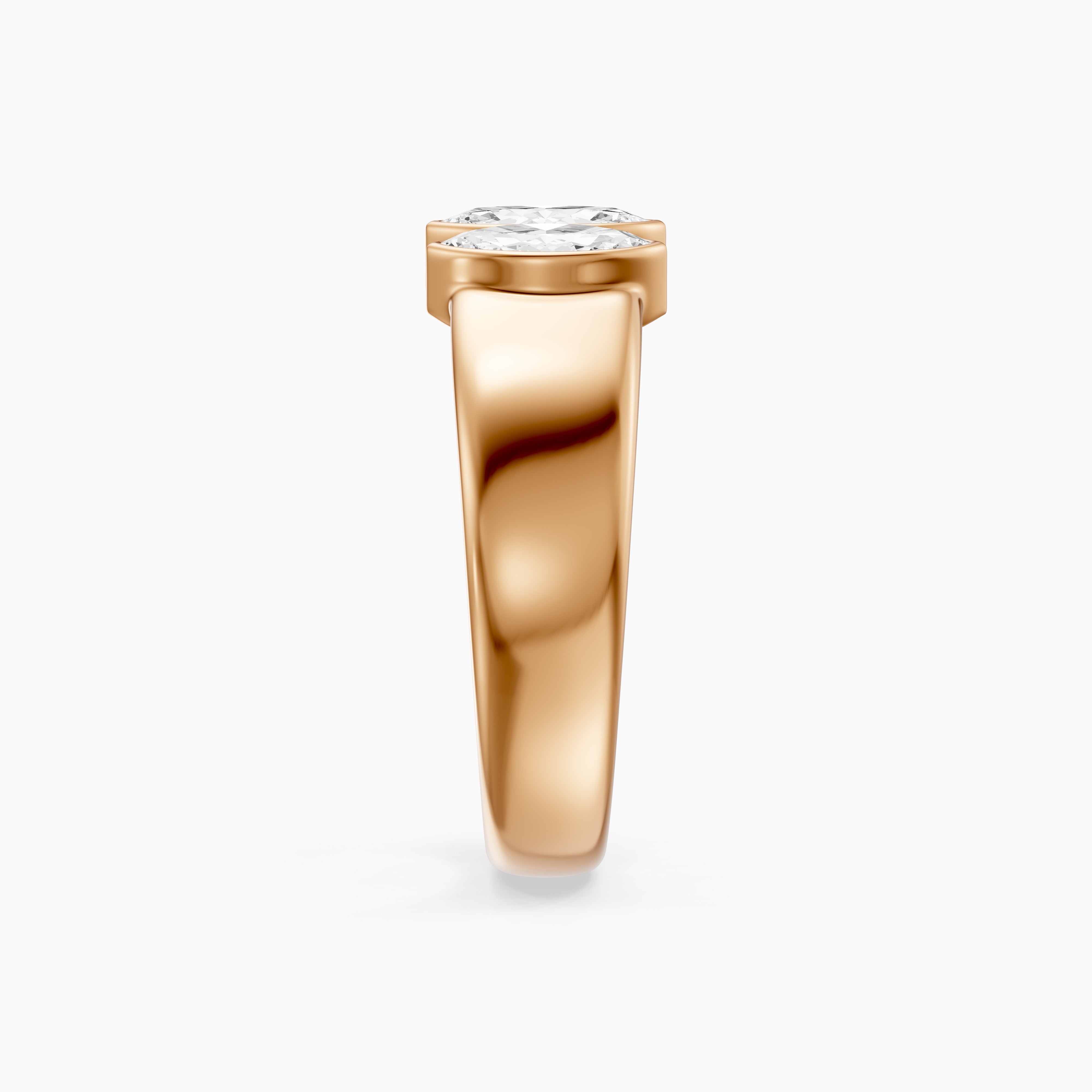 Filipa Marquise Cut Lab Diamond Bezel Set Open Cigar Band