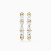Eveline Multi Shape Lab Grown Diamond Hoop Earrings