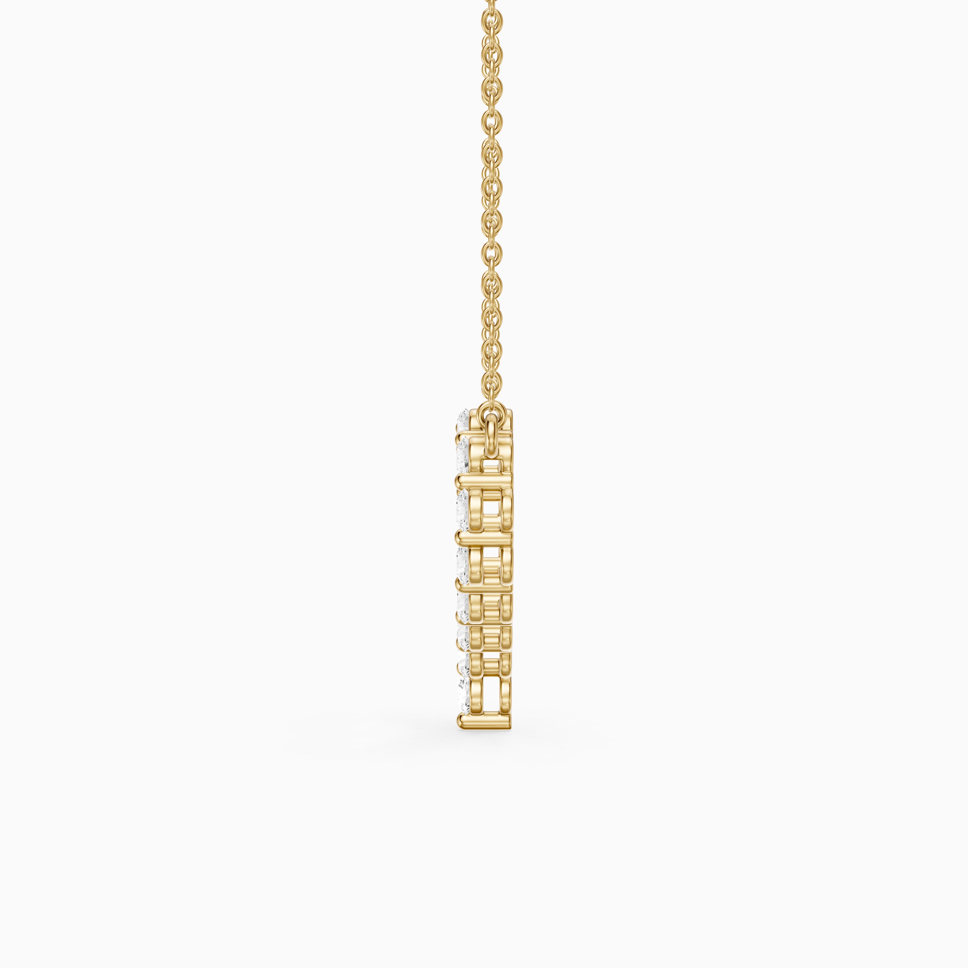 Whoopi Round Lab Grown Diamond Heart Pendant