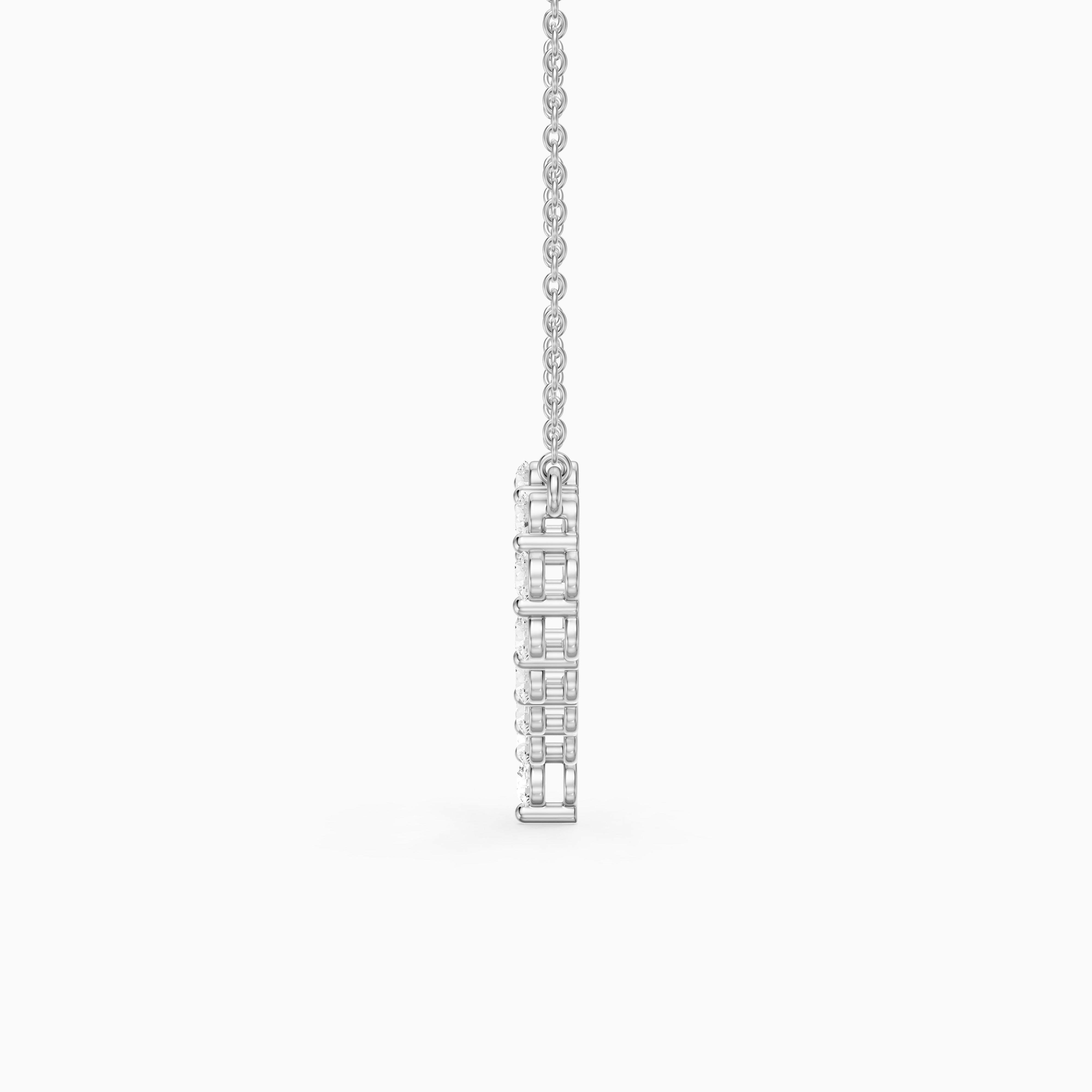 Whoopi Round Lab Grown Diamond Heart Pendant