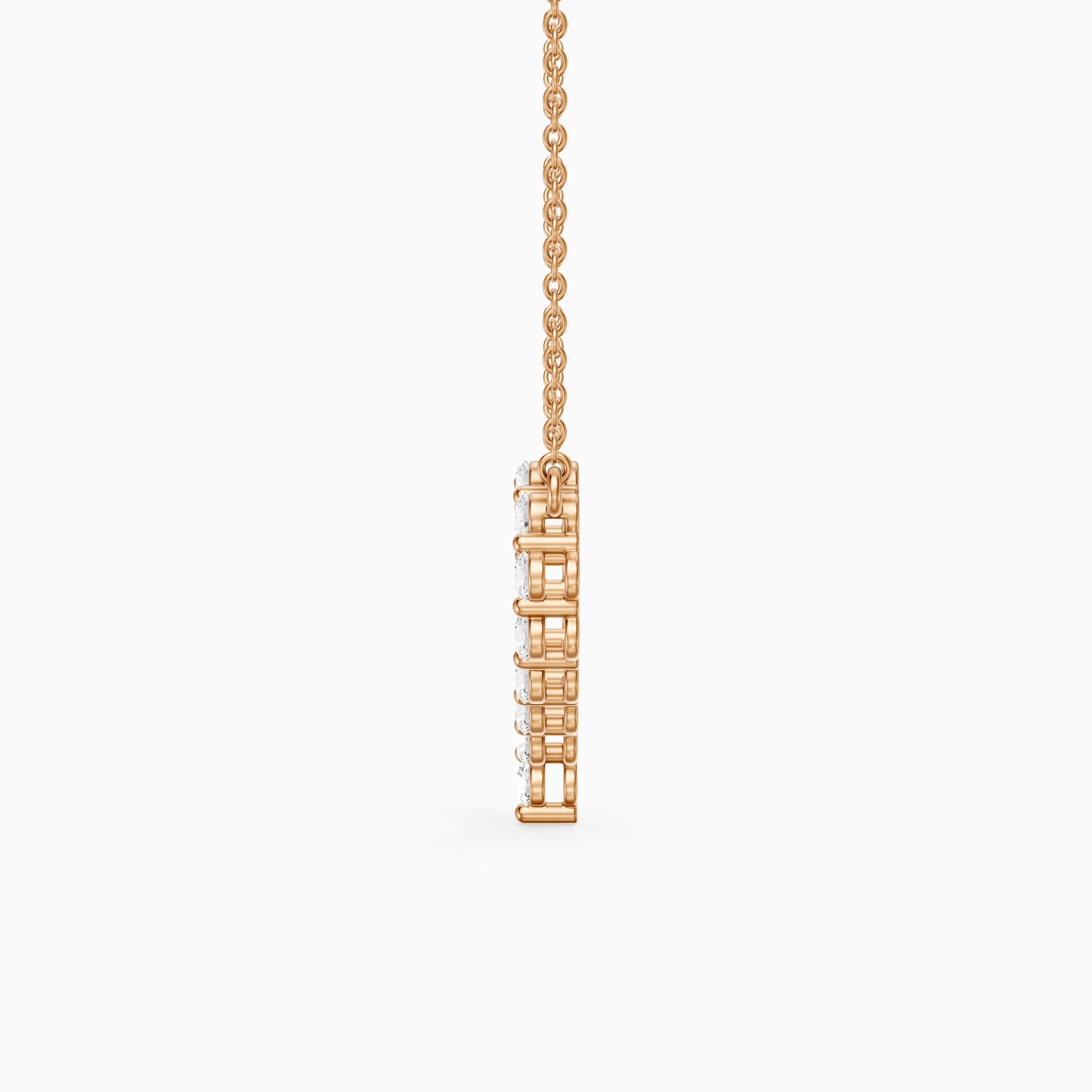 Whoopi Round Lab Grown Diamond Heart Pendant