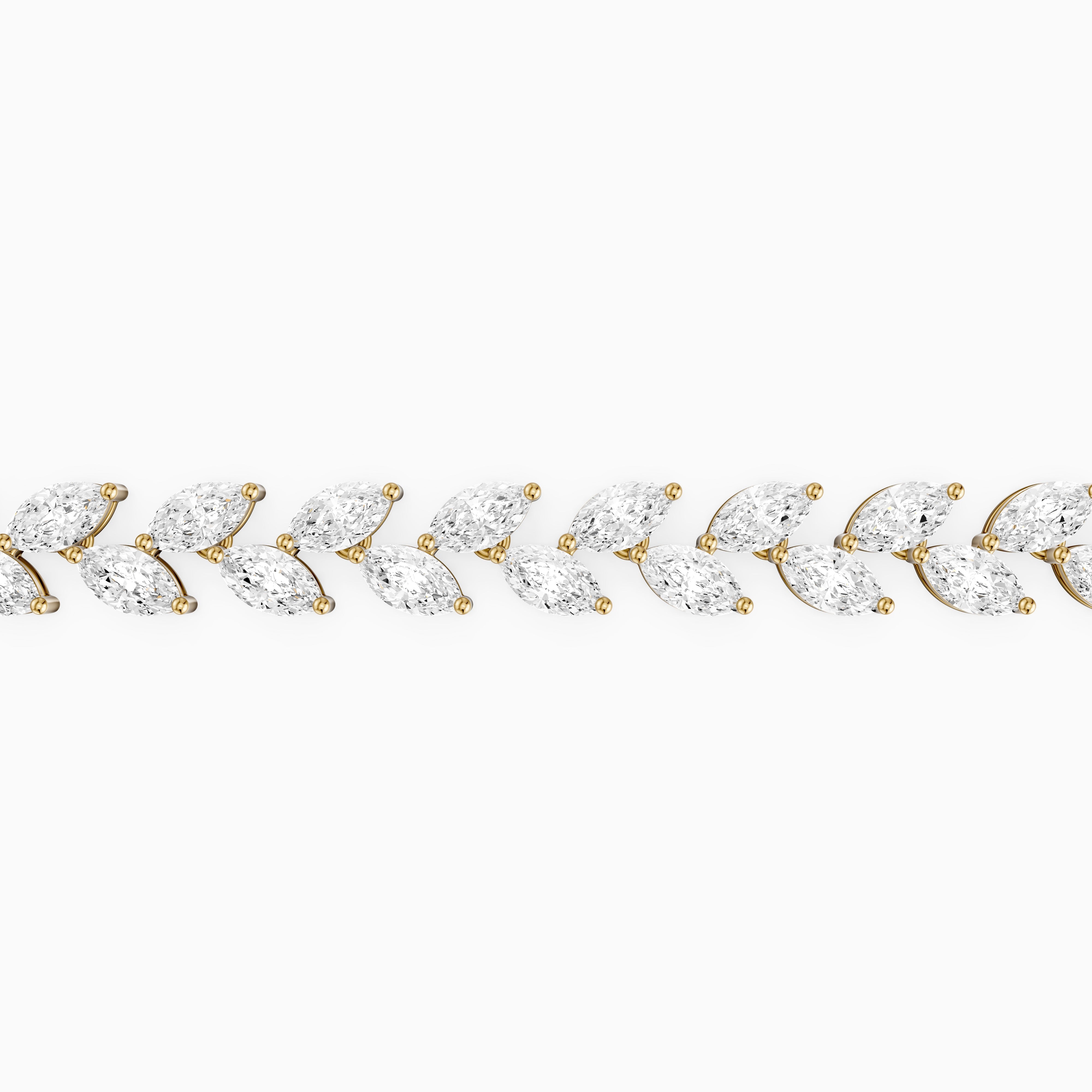 Amoura Two Row Marquise Cut Lab Grown Diamond Tennis Bracelet