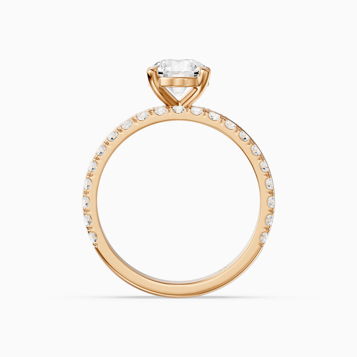 Ailsa Round Lab Grown Diamond Double Band Bridal Set
