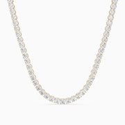 Gabriella Round Cut Lab Grown Diamond Four Prong Tennis Necklace