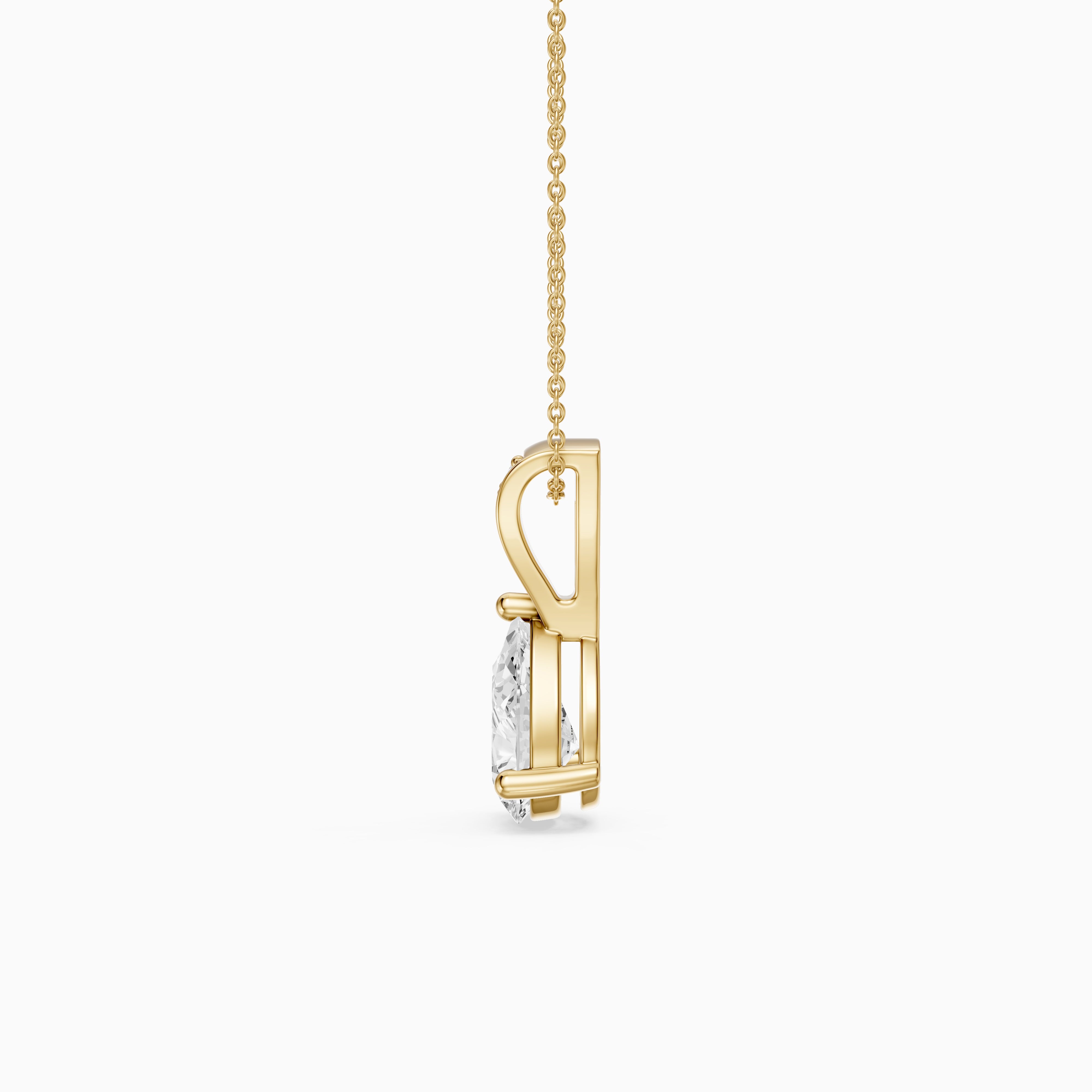 Betty Pear Lab Grown Diamond Drop Pendant